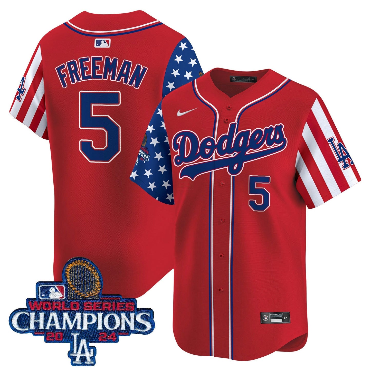 Camisa MLB Men’s Memorial Day & 2024 World Series Champions Vapor Premier Limited Jersey