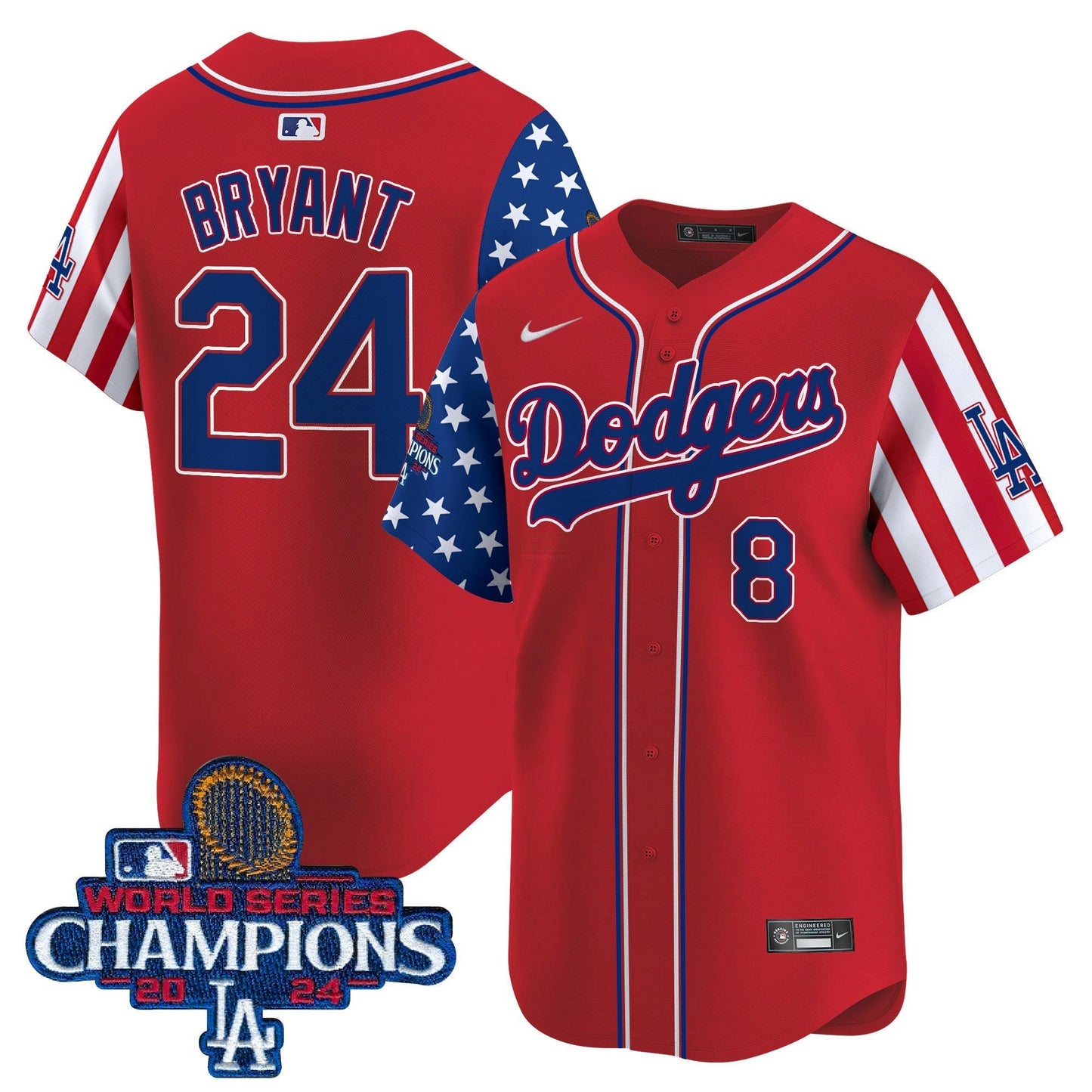 Camisa MLB Men’s Memorial Day & 2024 World Series Champions Vapor Premier Limited Jersey
