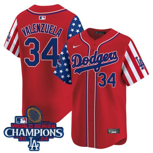 Camisa MLB Men’s Memorial Day & 2024 World Series Champions Vapor Premier Limited Jersey