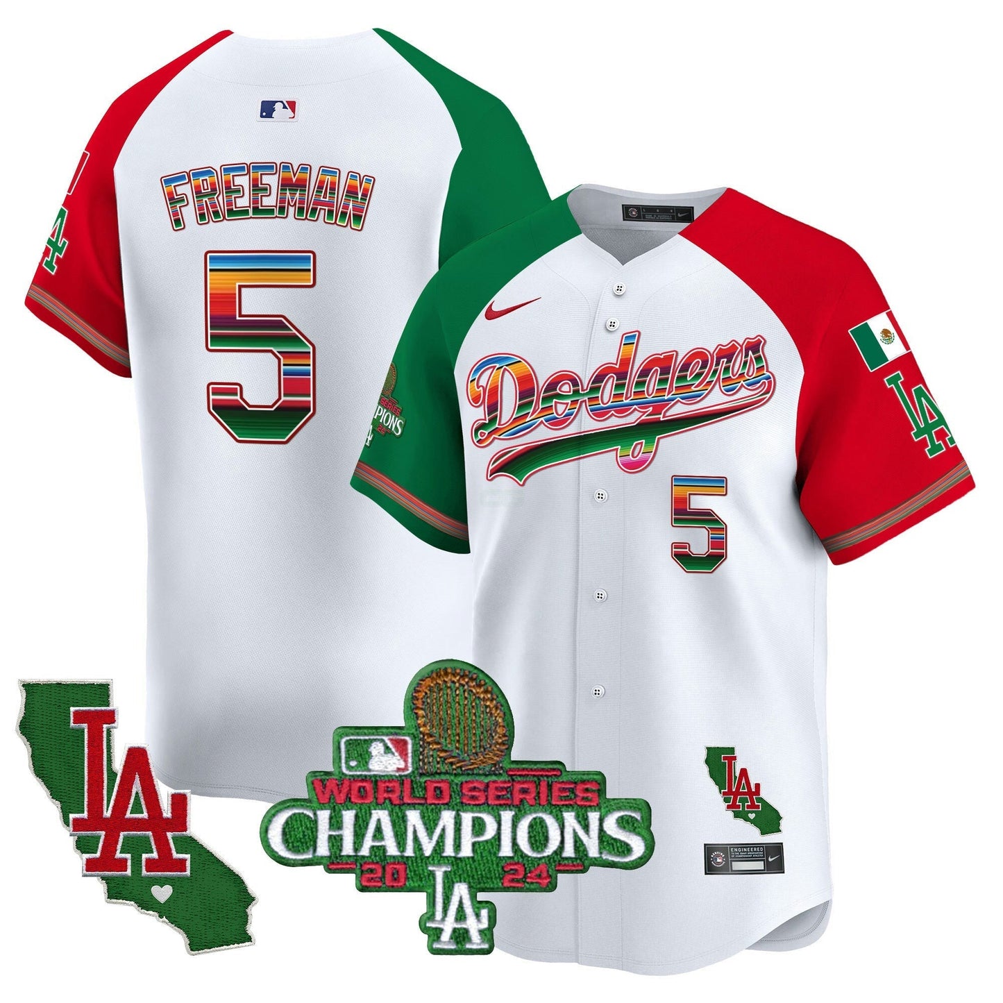 Camisa MLB Men’s Mexico 2024 World Series Champions Vapor Premier Limited Jersey