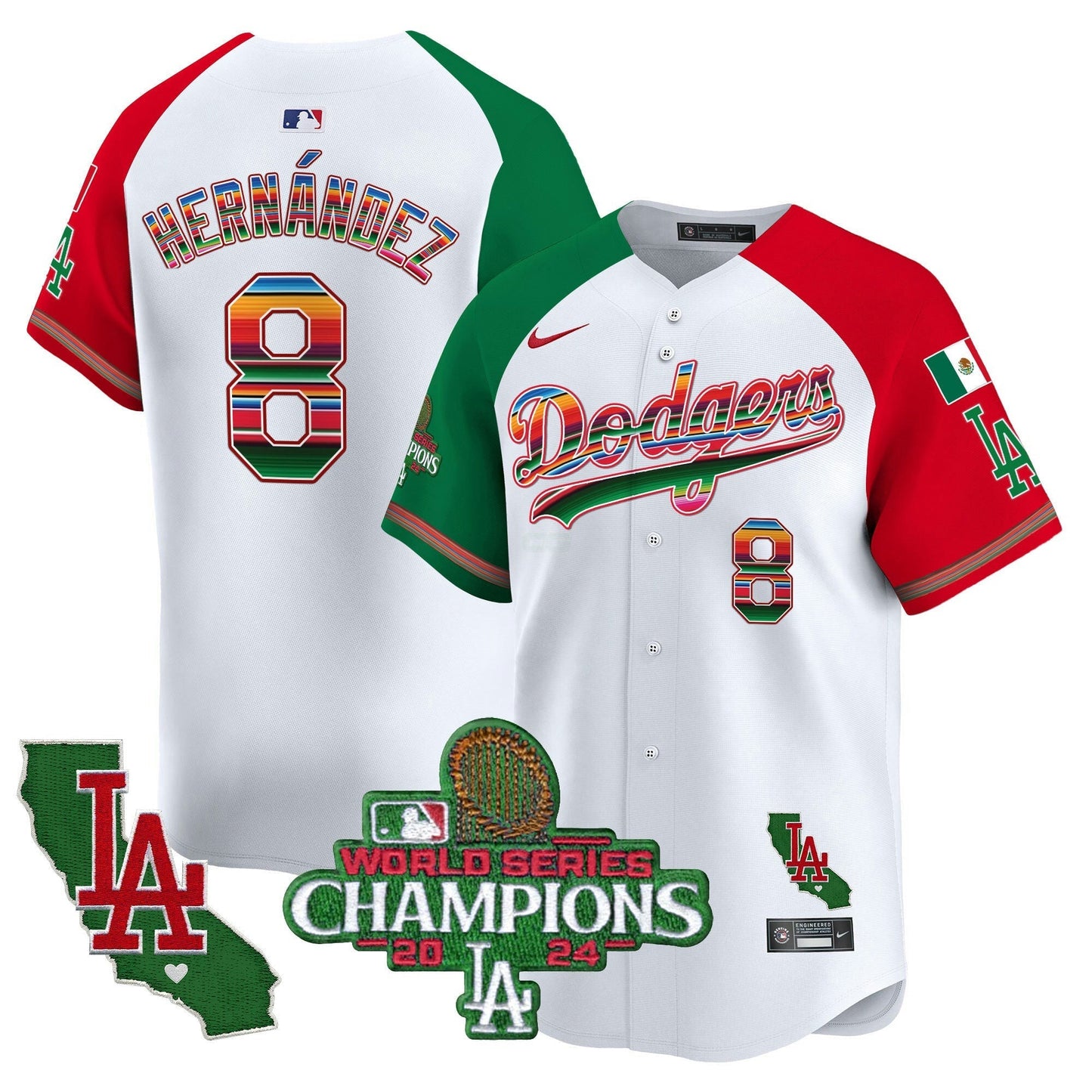 Camisa MLB Men’s Mexico 2024 World Series Champions Vapor Premier Limited Jersey