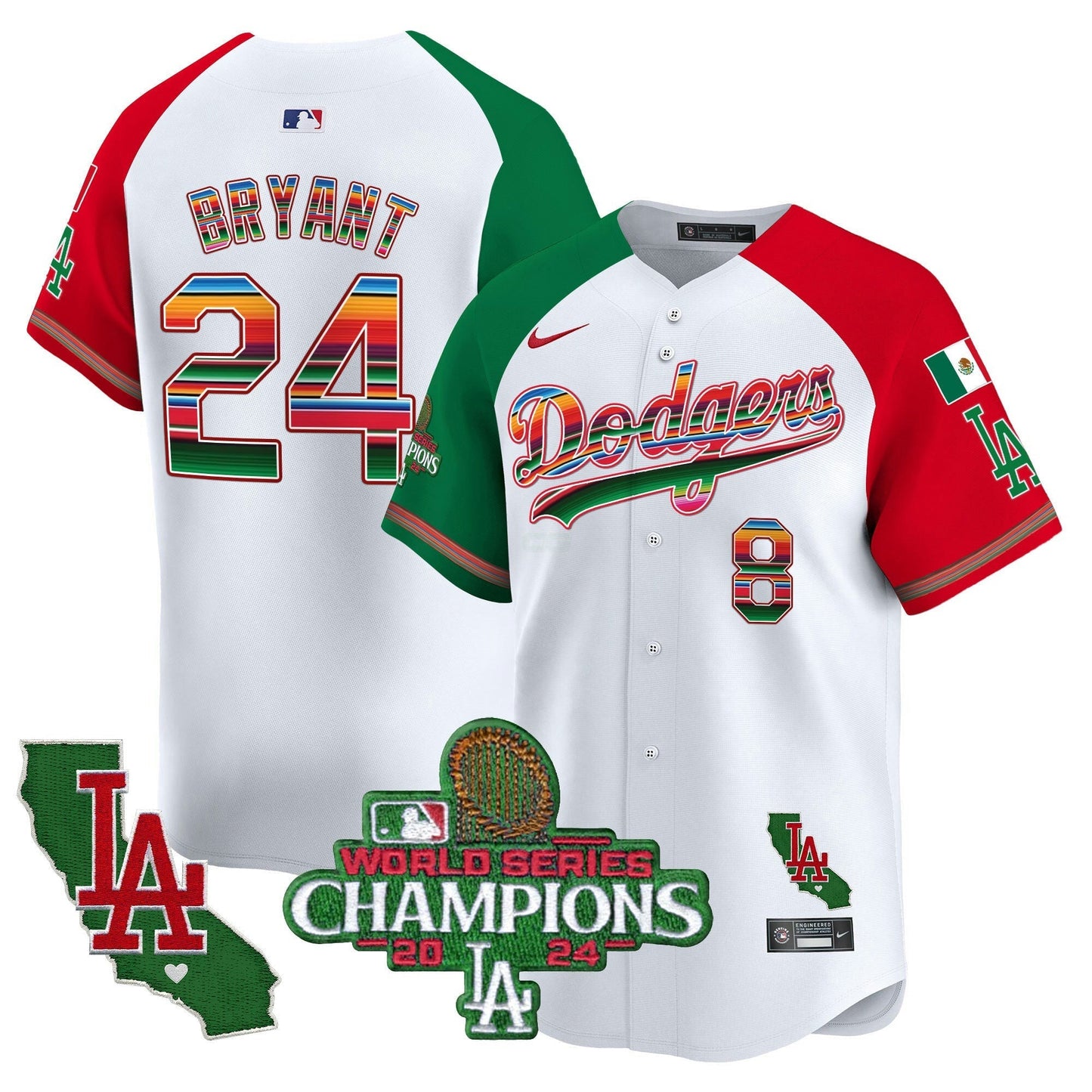 Camisa MLB Men’s Mexico 2024 World Series Champions Vapor Premier Limited Jersey
