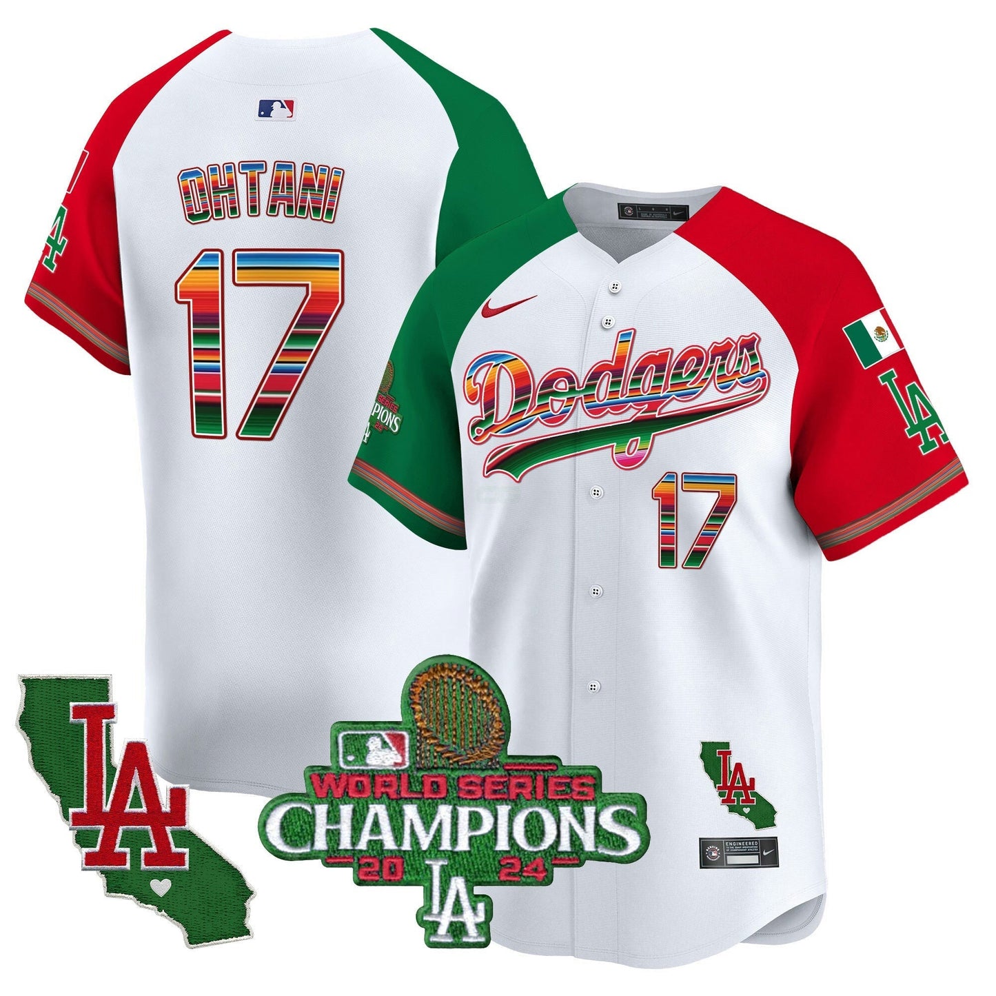 Camisa MLB Men’s Mexico 2024 World Series Champions Vapor Premier Limited Jersey