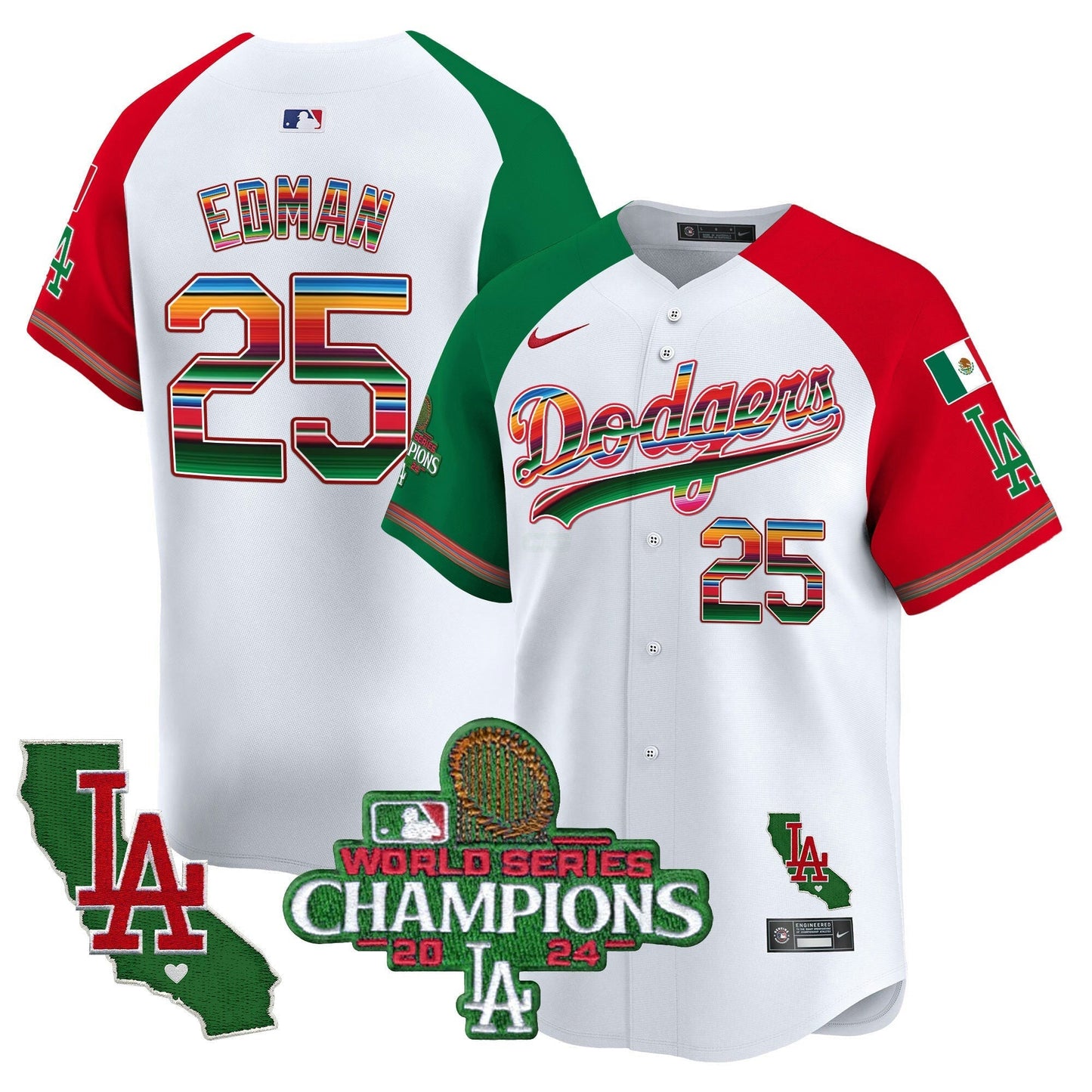 Camisa MLB Men’s Mexico 2024 World Series Champions Vapor Premier Limited Jersey