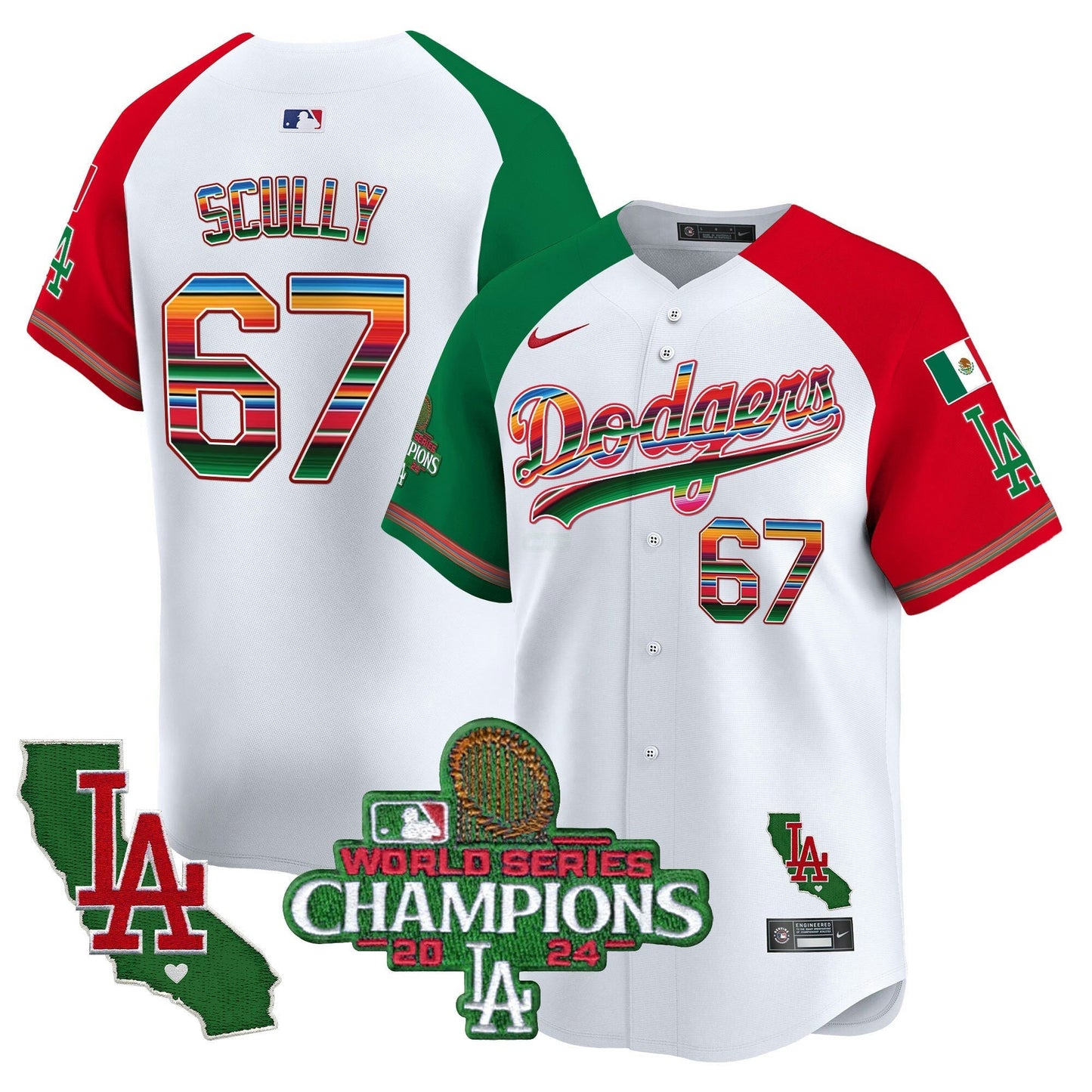 Camisa MLB Men’s Mexico 2024 World Series Champions Vapor Premier Limited Jersey