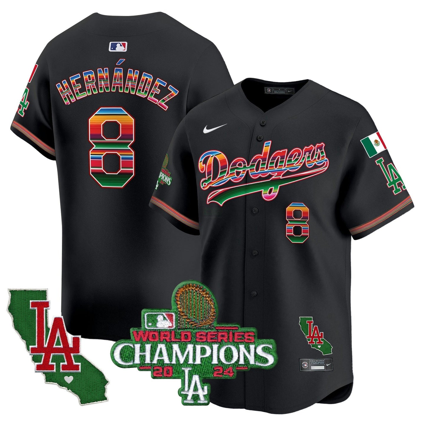 Camisa MLB Men’s Mexico 2024 World Series Champions Vapor Premier Limited Jersey