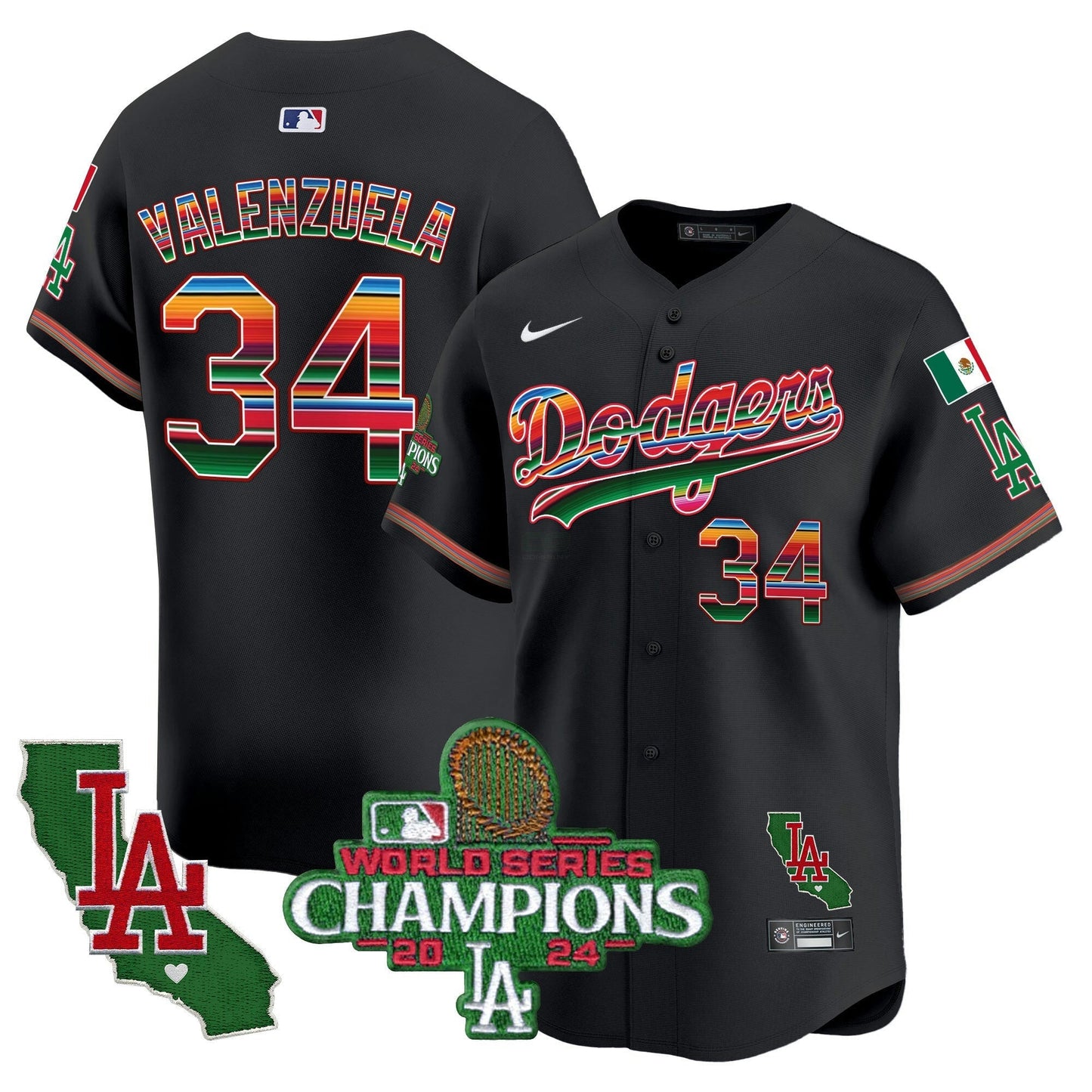 Camisa MLB Men’s Mexico 2024 World Series Champions Vapor Premier Limited Jersey