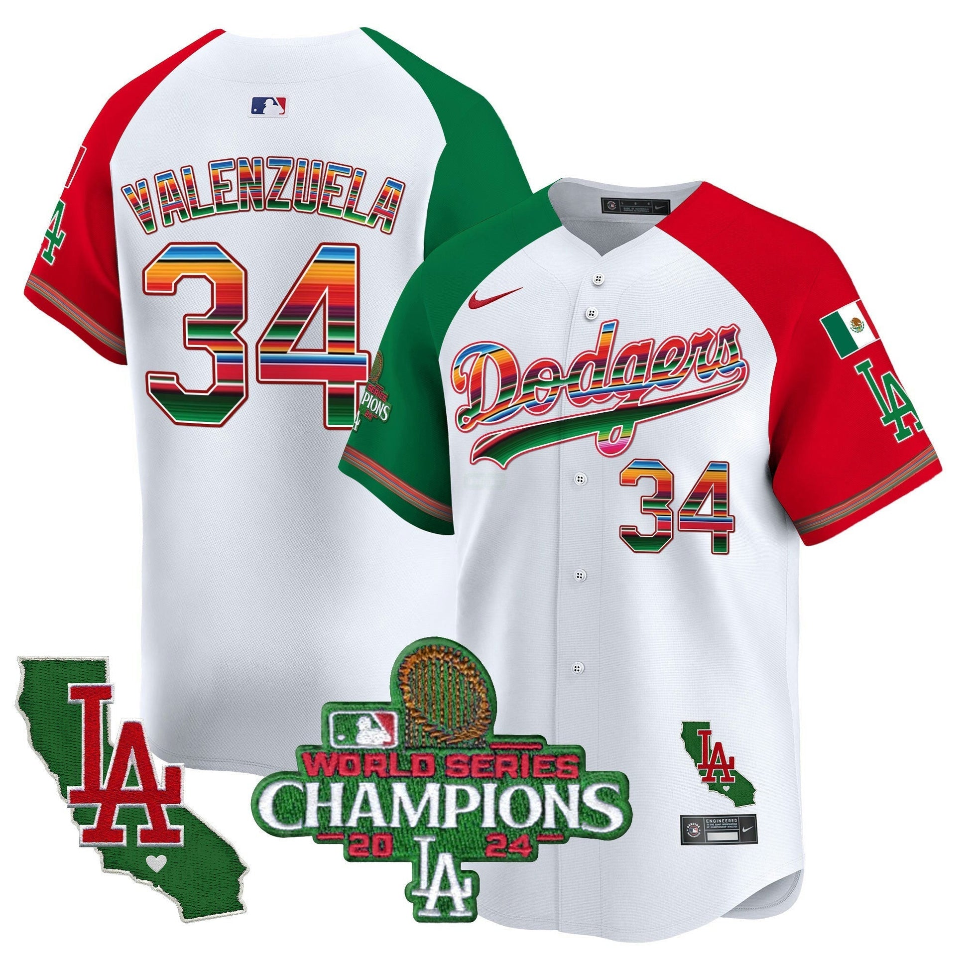 Camisa MLB Men’s Mexico 2024 World Series Champions Vapor Premier Limited Jersey