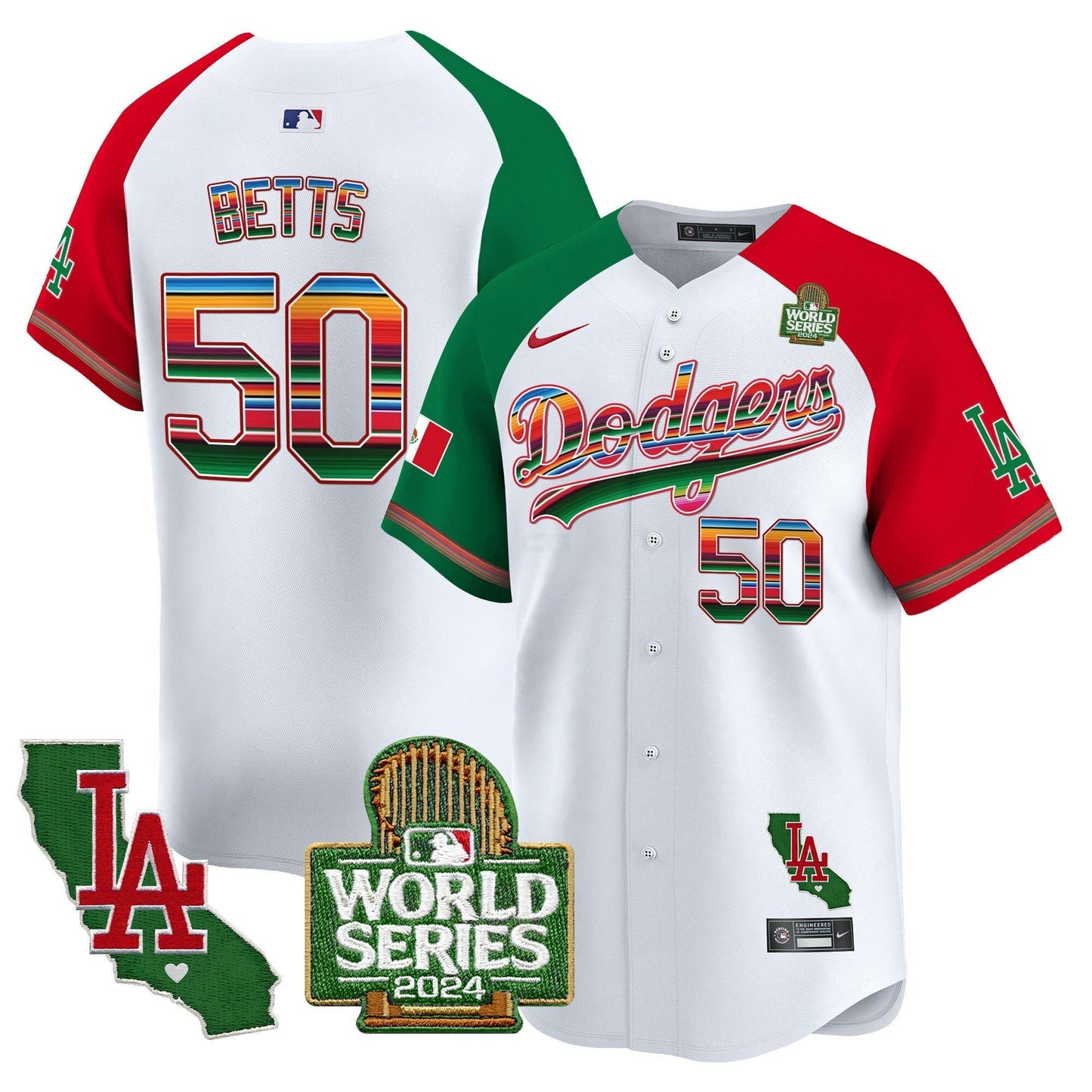 Camisa MLB Men’s Mexico 2024 World Series Vapor Premier Limited Jersey V2