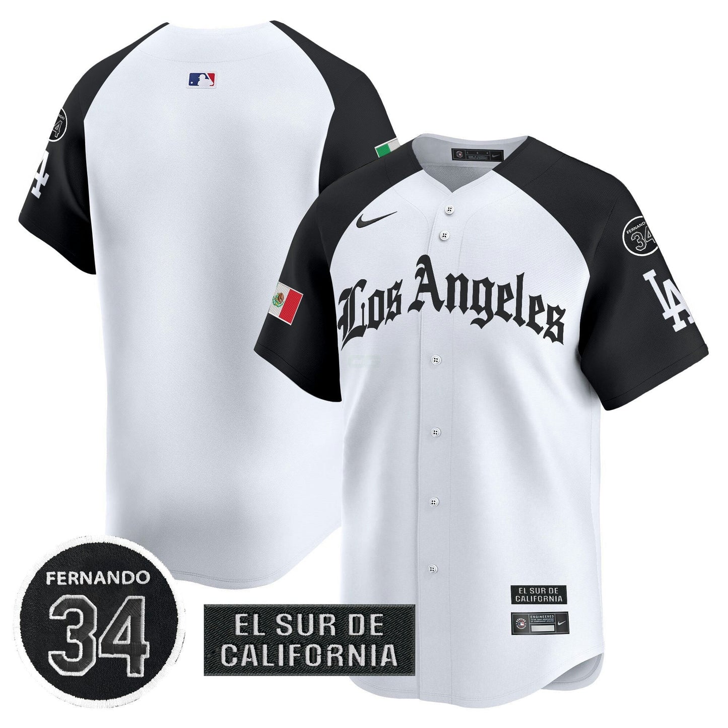 Camisa MLB Men’s Mexico 2025 LA Gothic Style Vapor Premier Limited Jersey