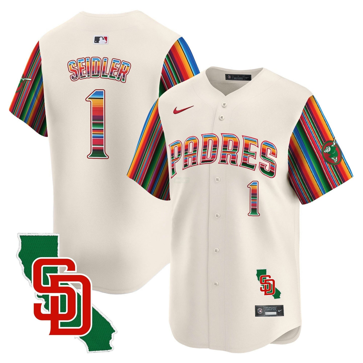 Camisa MLB Men’s Mexico California Patch Vapor Premier Limited Jersey V6