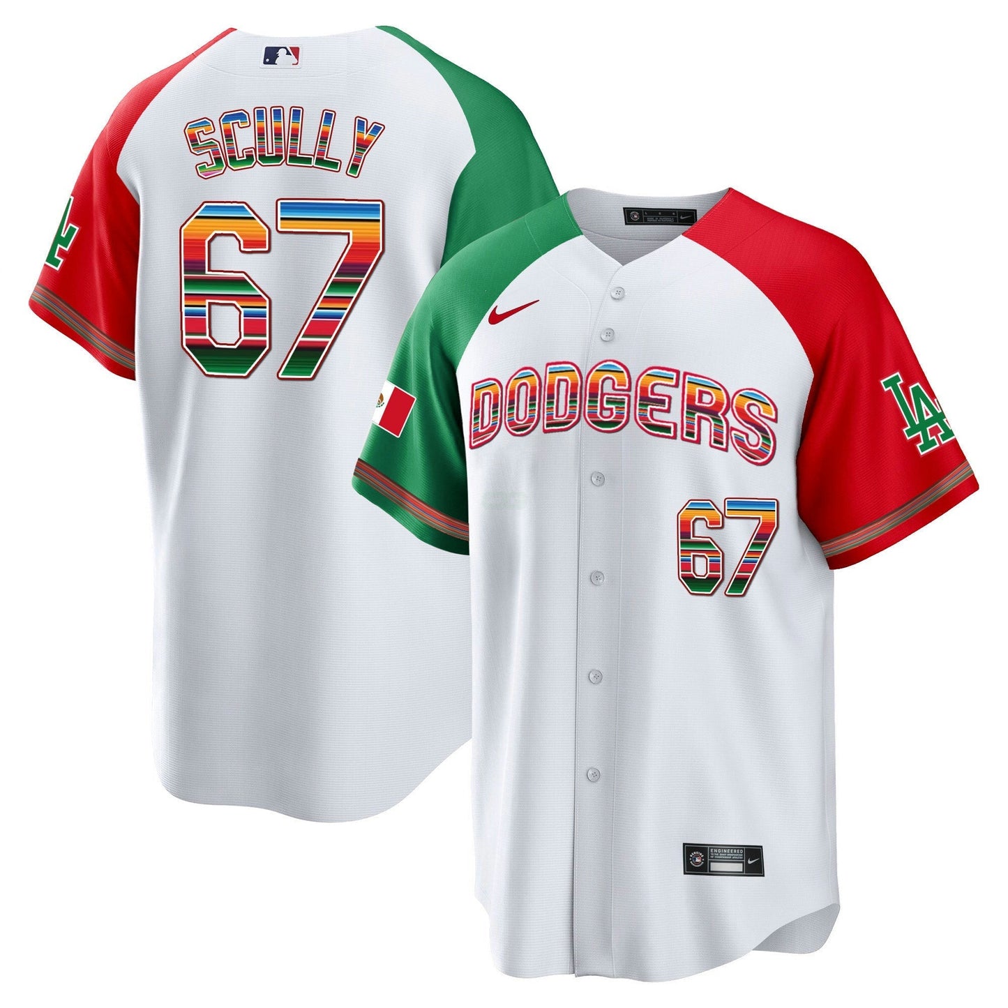 Camisa MLB Los Angeles Dodgers Men’s Mexico Cool Base Limited Jersey V3