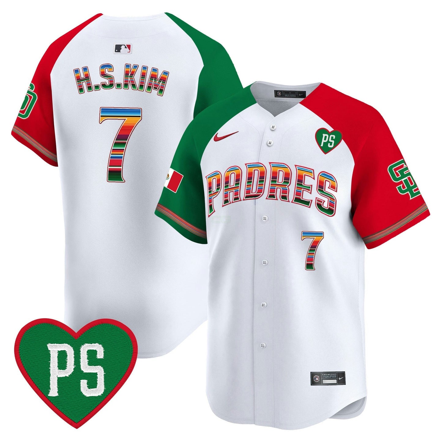Camisa MLB Men’s Mexico “For Peter” Patch Vapor Premier Limited Jersey