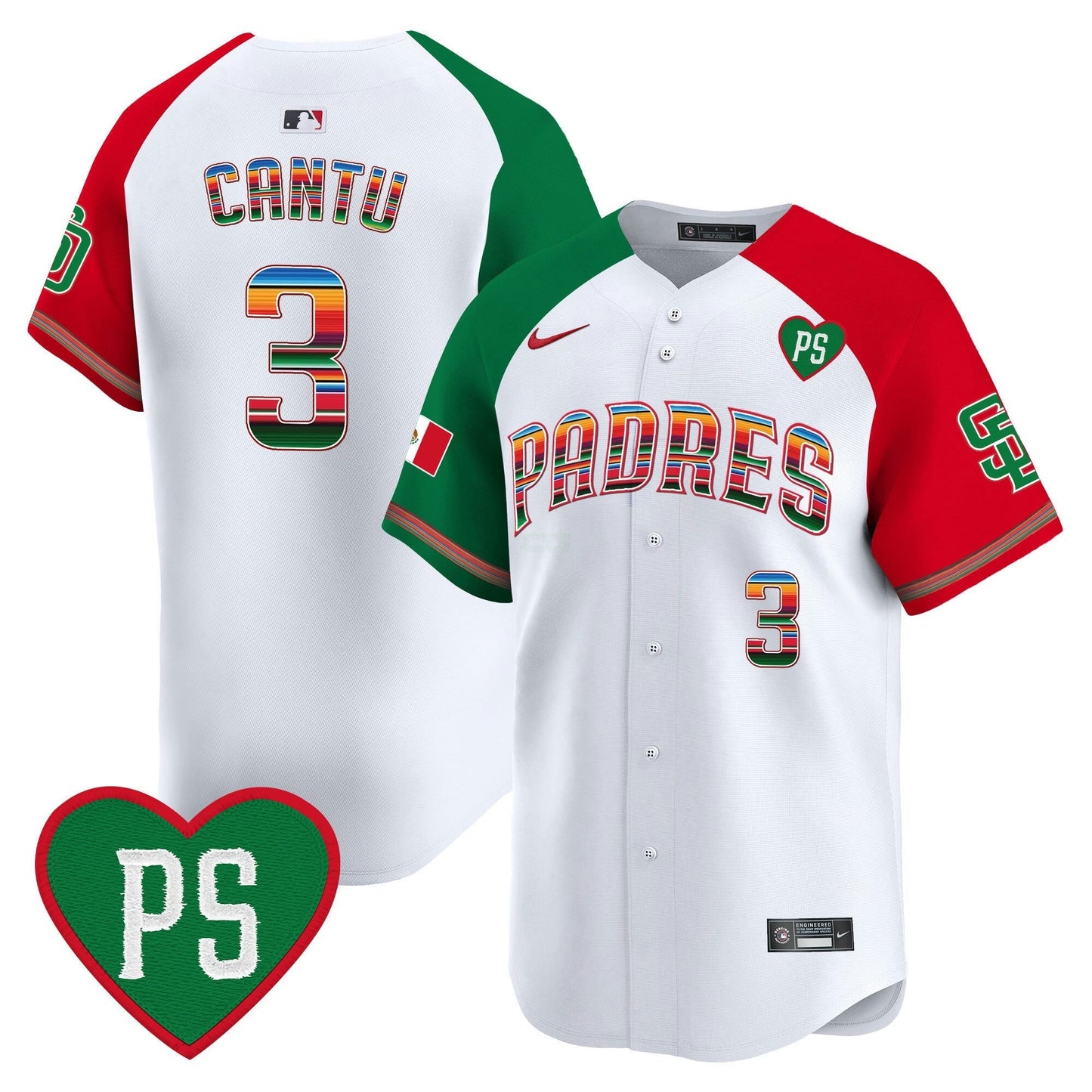 Camisa MLB Men’s Mexico “For Peter” Patch Vapor Premier Limited Jersey