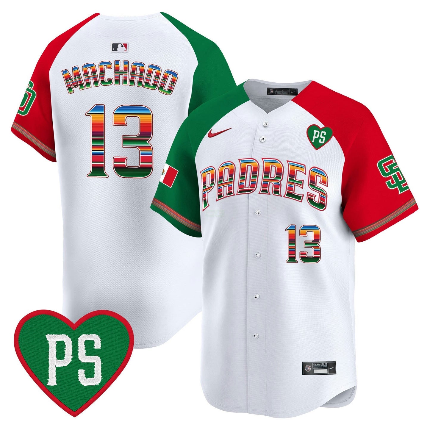 Camisa MLB Men’s Mexico “For Peter” Patch Vapor Premier Limited Jersey