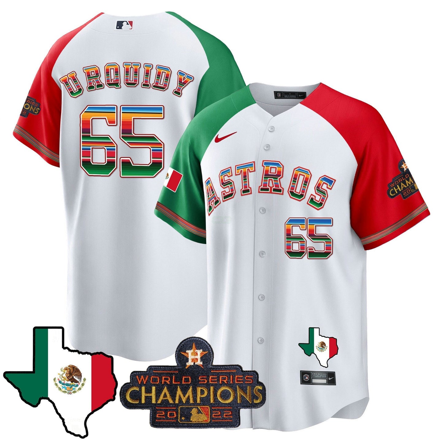 Camisa MLB Men’s Mexico Texas Map Cool Base Jersey