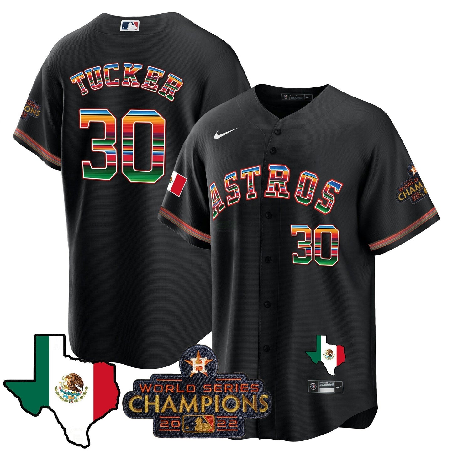 Camisa MLB Men’s Mexico Texas Map Cool Base Jersey