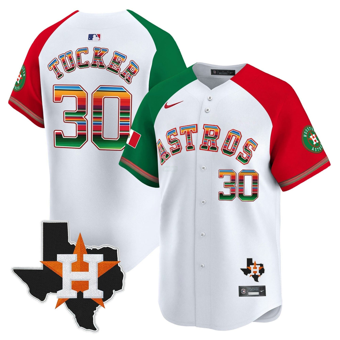 Camisa MLB Men’s Mexico Texas Patch Vapor Premier Limited Jersey