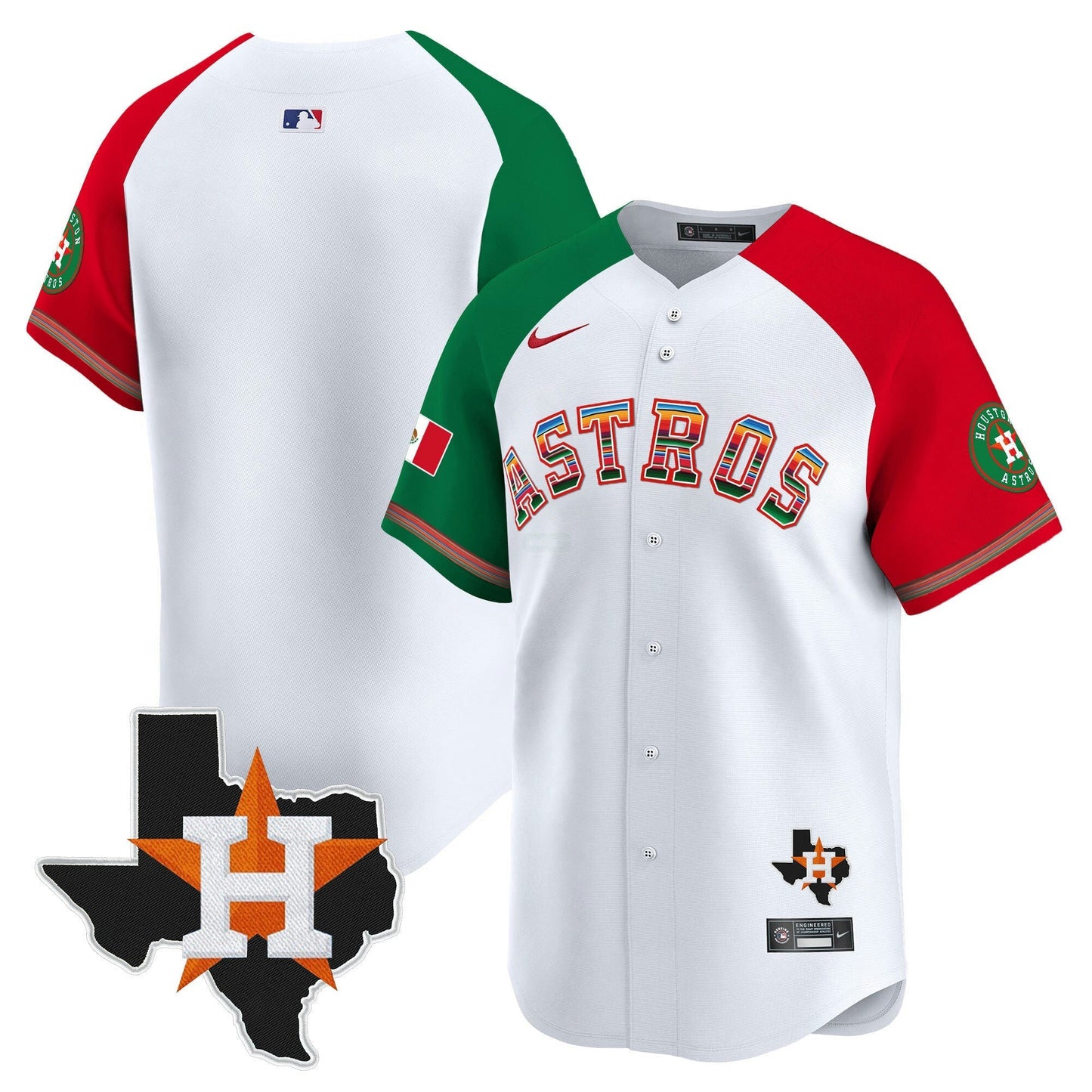 Camisa MLB Men’s Mexico Texas Patch Vapor Premier Limited Jersey