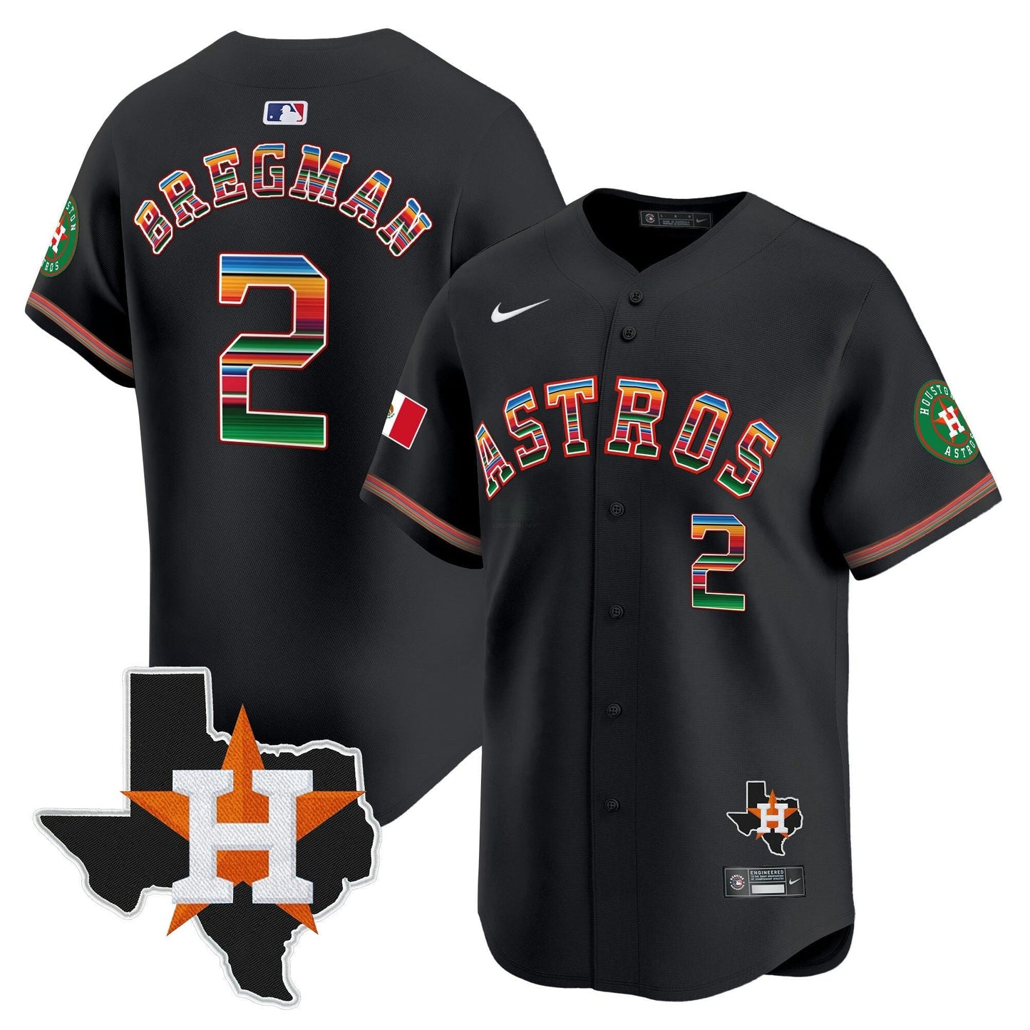 Camisa MLB Men’s Mexico Texas Patch Vapor Premier Limited Jersey