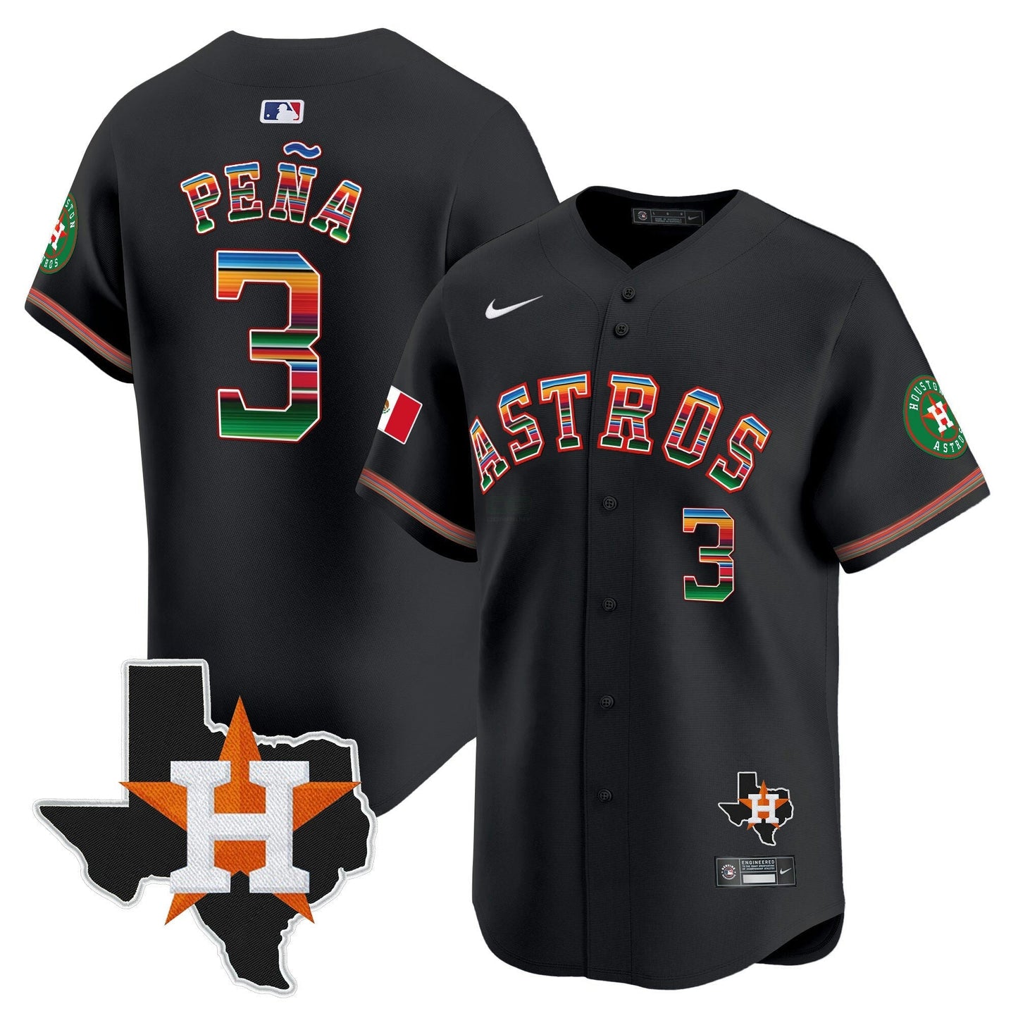 Camisa MLB Men’s Mexico Texas Patch Vapor Premier Limited Jersey