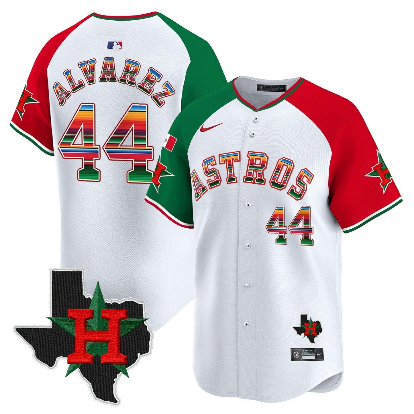 Camisa MLB Houston Astros Men’s Mexico Texas Patch Vapor Premier Limited Jersey V2