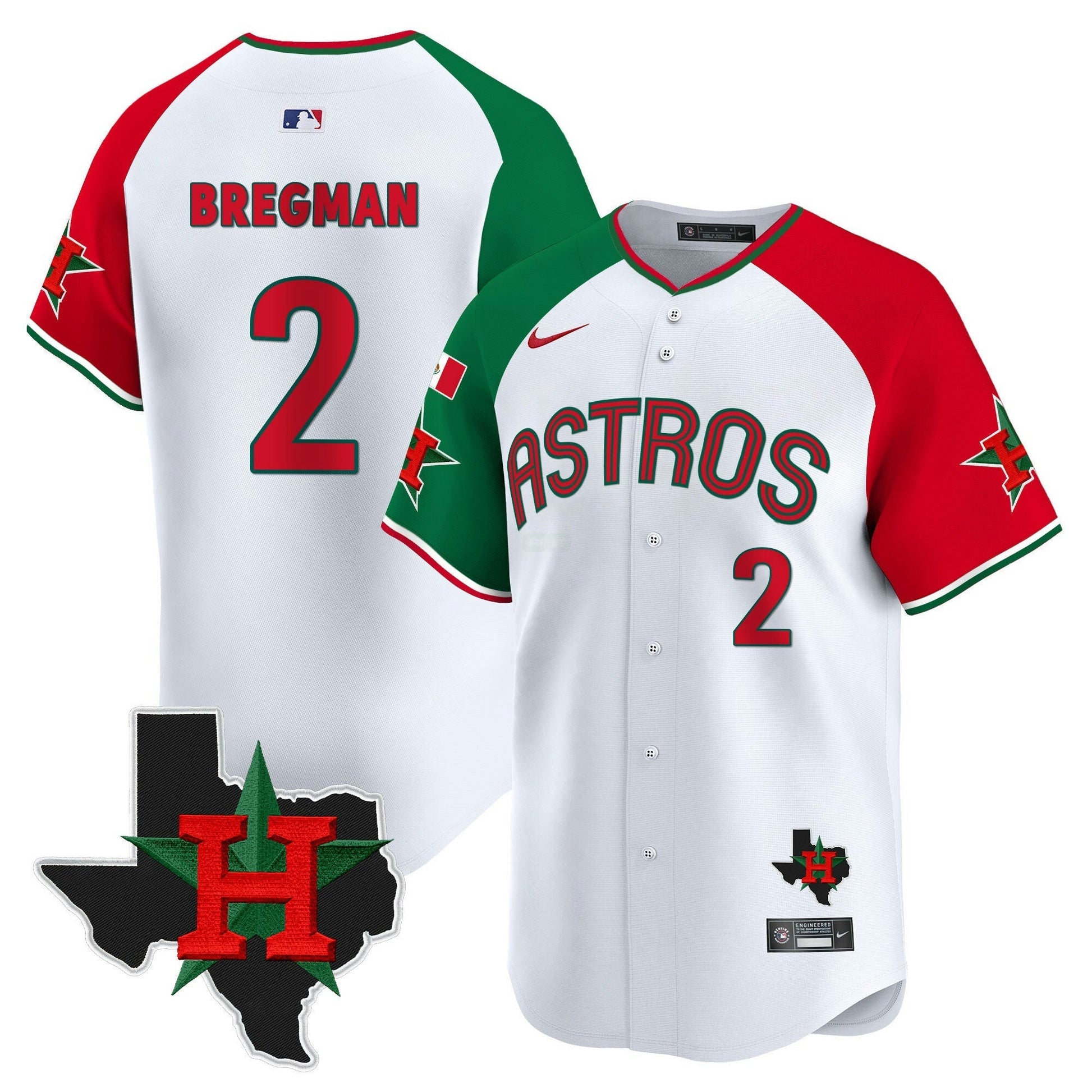 Camisa MLB Houston Astros Men’s Mexico Texas Patch Vapor Premier Limited Jersey V3