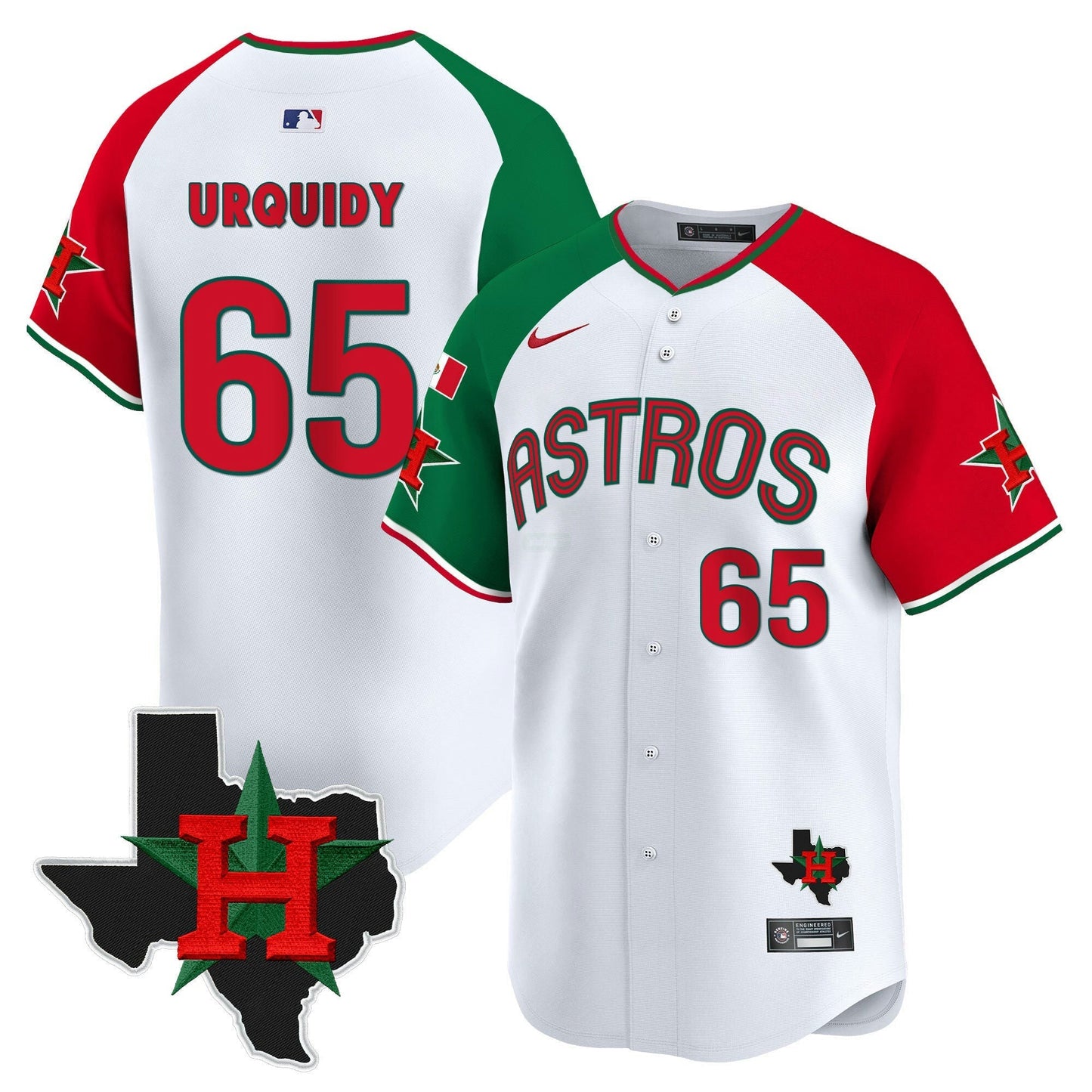Camisa MLB Houston Astros Men’s Mexico Texas Patch Vapor Premier Limited Jersey V3