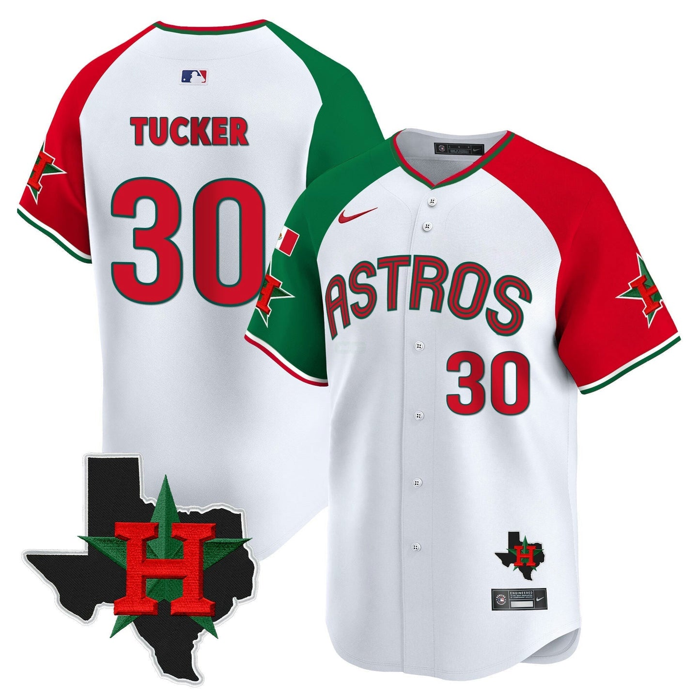 Camisa MLB Houston Astros Men’s Mexico Texas Patch Vapor Premier Limited Jersey V3