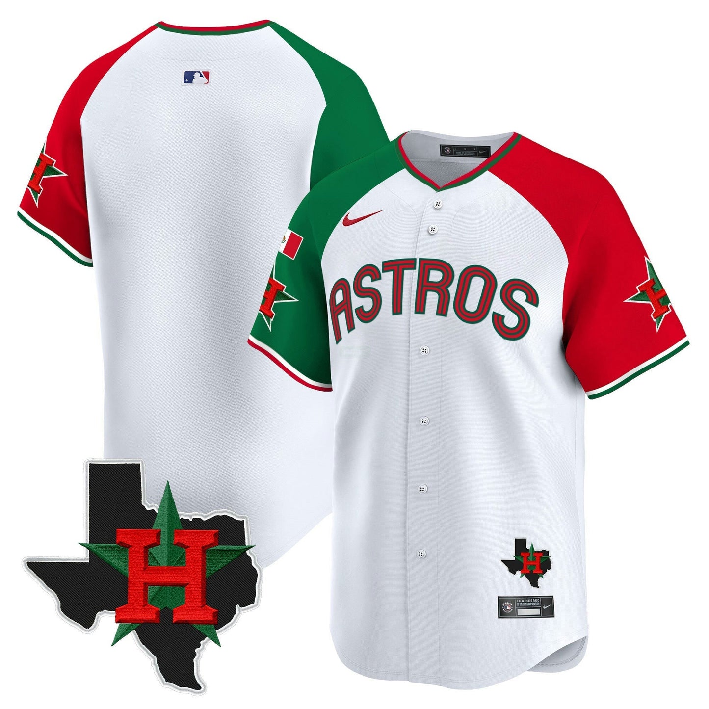 Camisa MLB Houston Astros Men’s Mexico Texas Patch Vapor Premier Limited Jersey V3