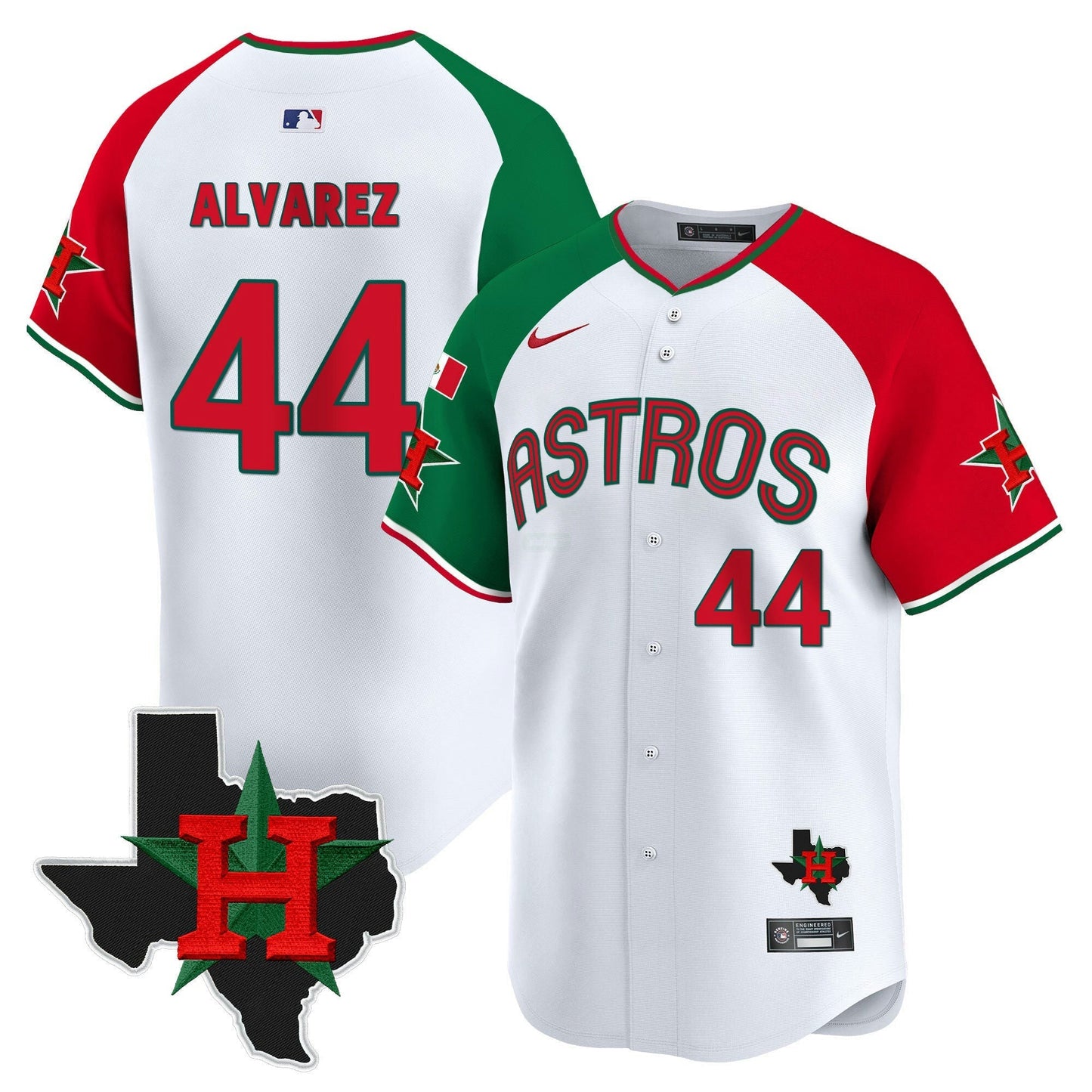 Camisa MLB Houston Astros Men’s Mexico Texas Patch Vapor Premier Limited Jersey V3