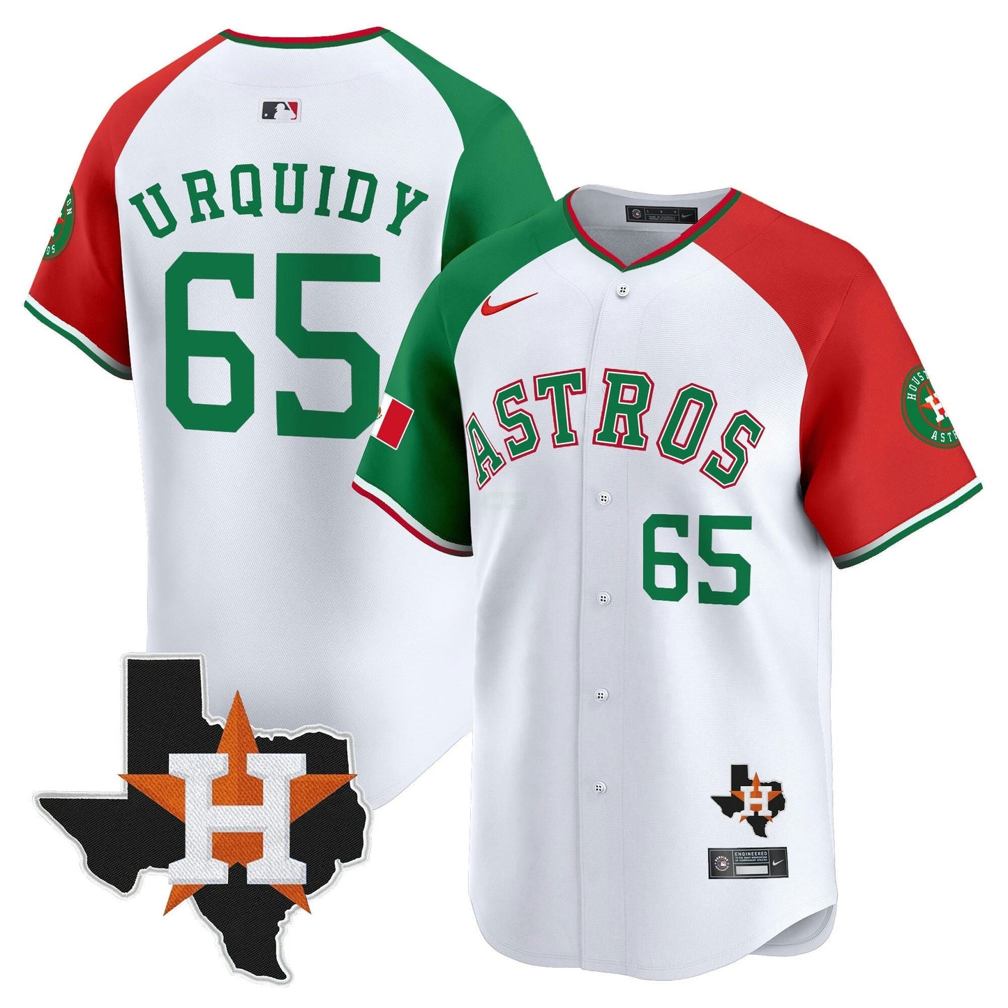 Camisa MLB Men’s Mexico Texas Patch Vapor Premier Limited Jersey V4
