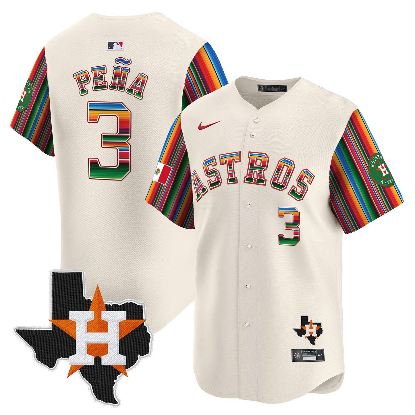 Camisa MLB Men’s Mexico Texas Patch Vapor Premier Limited Jersey V5