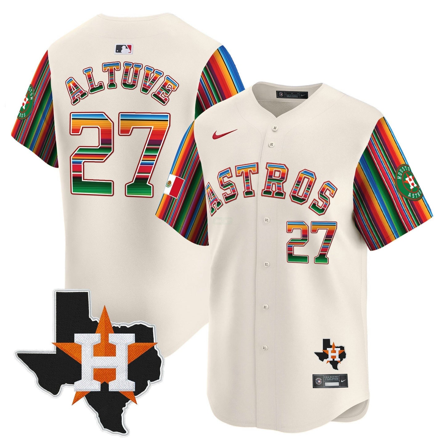 Camisa MLB Men’s Mexico Texas Patch Vapor Premier Limited Jersey V5