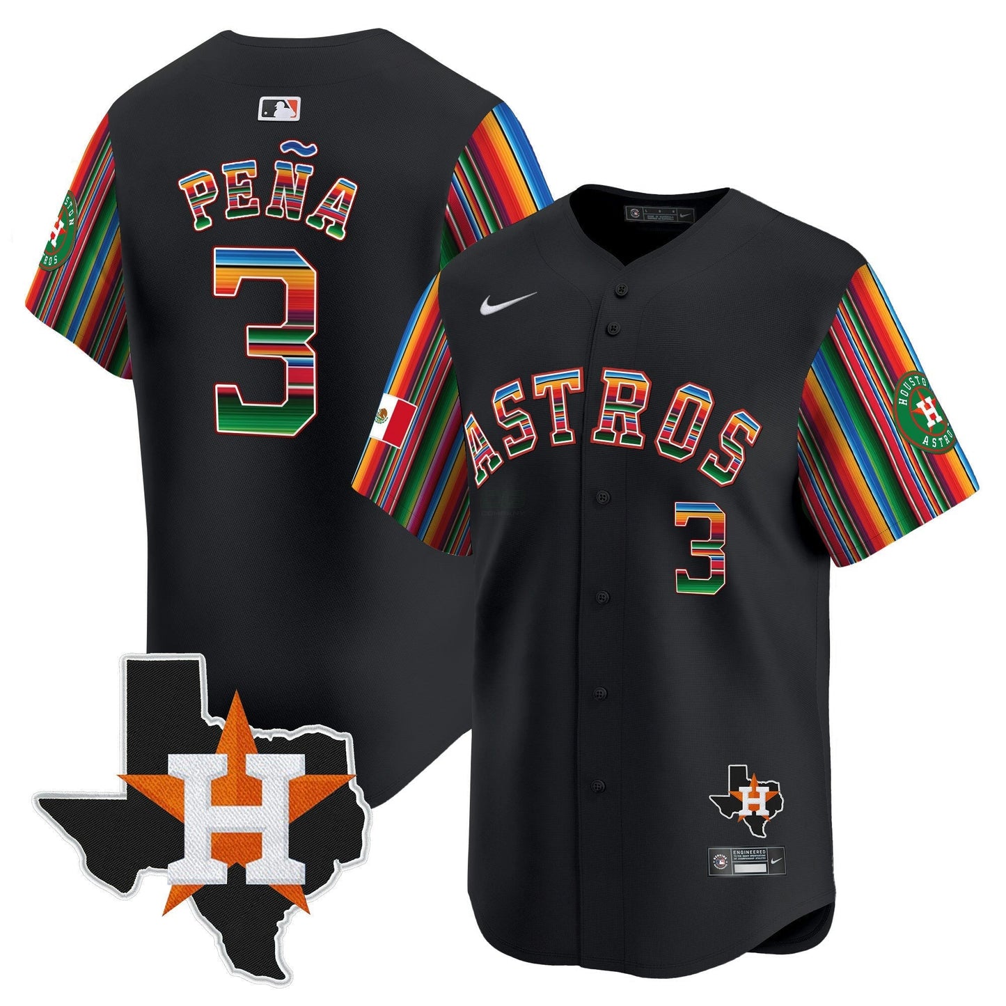 Camisa MLB Men’s Mexico Texas Patch Vapor Premier Limited Jersey V5