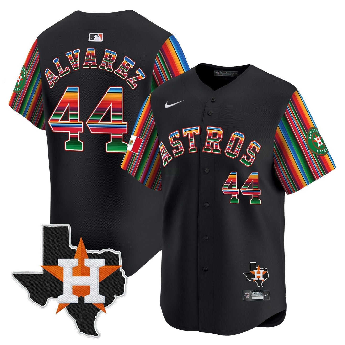 Camisa MLB Men’s Mexico Texas Patch Vapor Premier Limited Jersey V5
