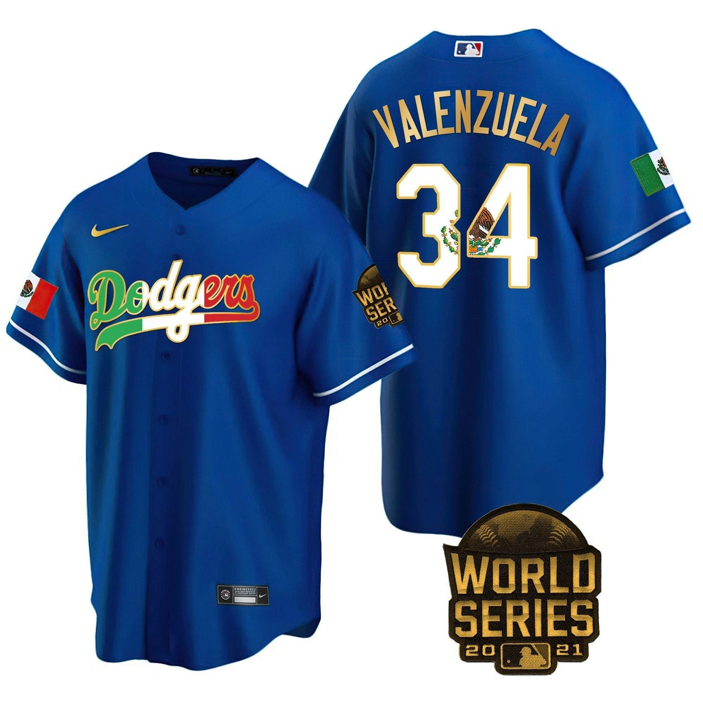 Camisa MLB Men’s Mexico World Series Patch Jersey