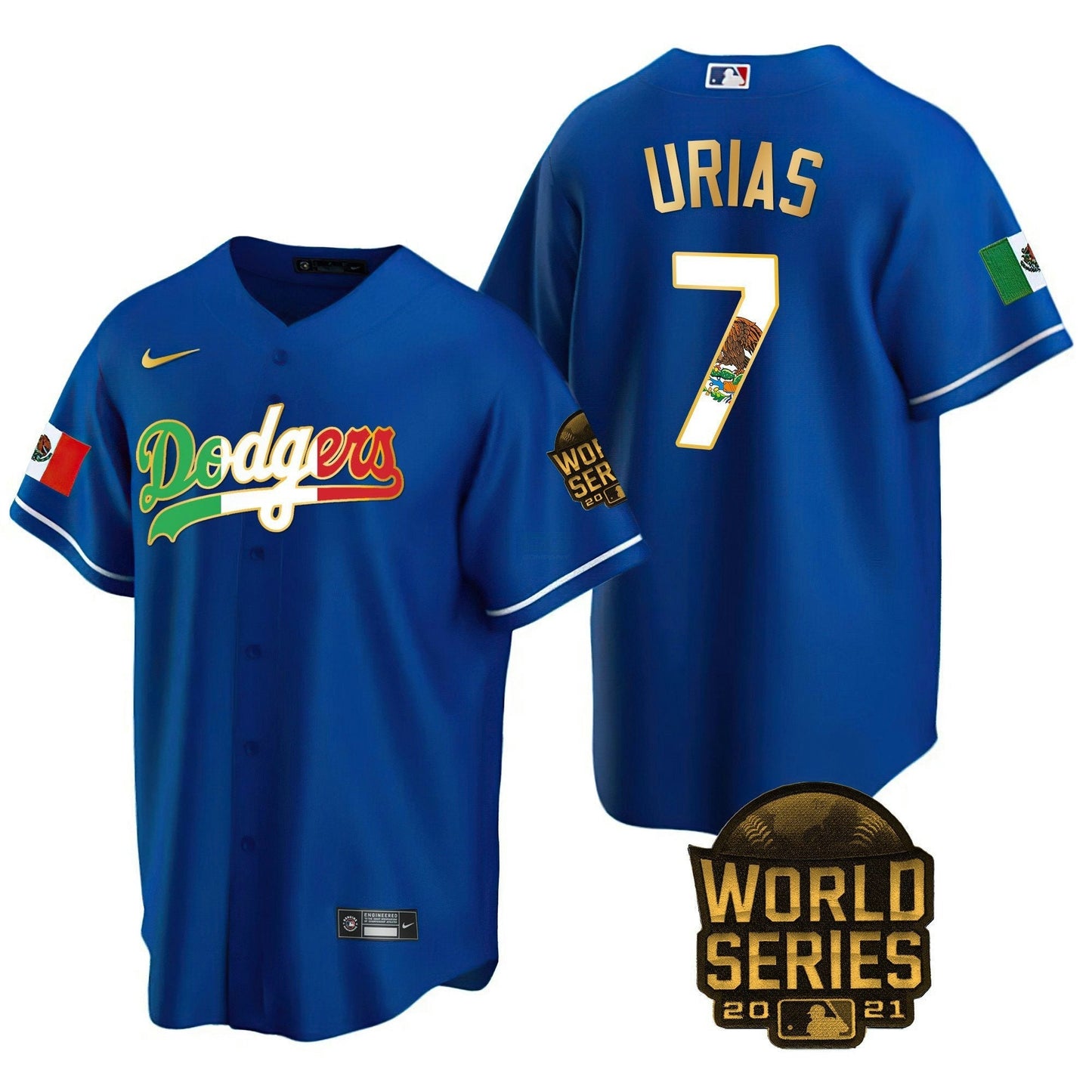 Camisa MLB Men’s Mexico World Series Patch Jersey