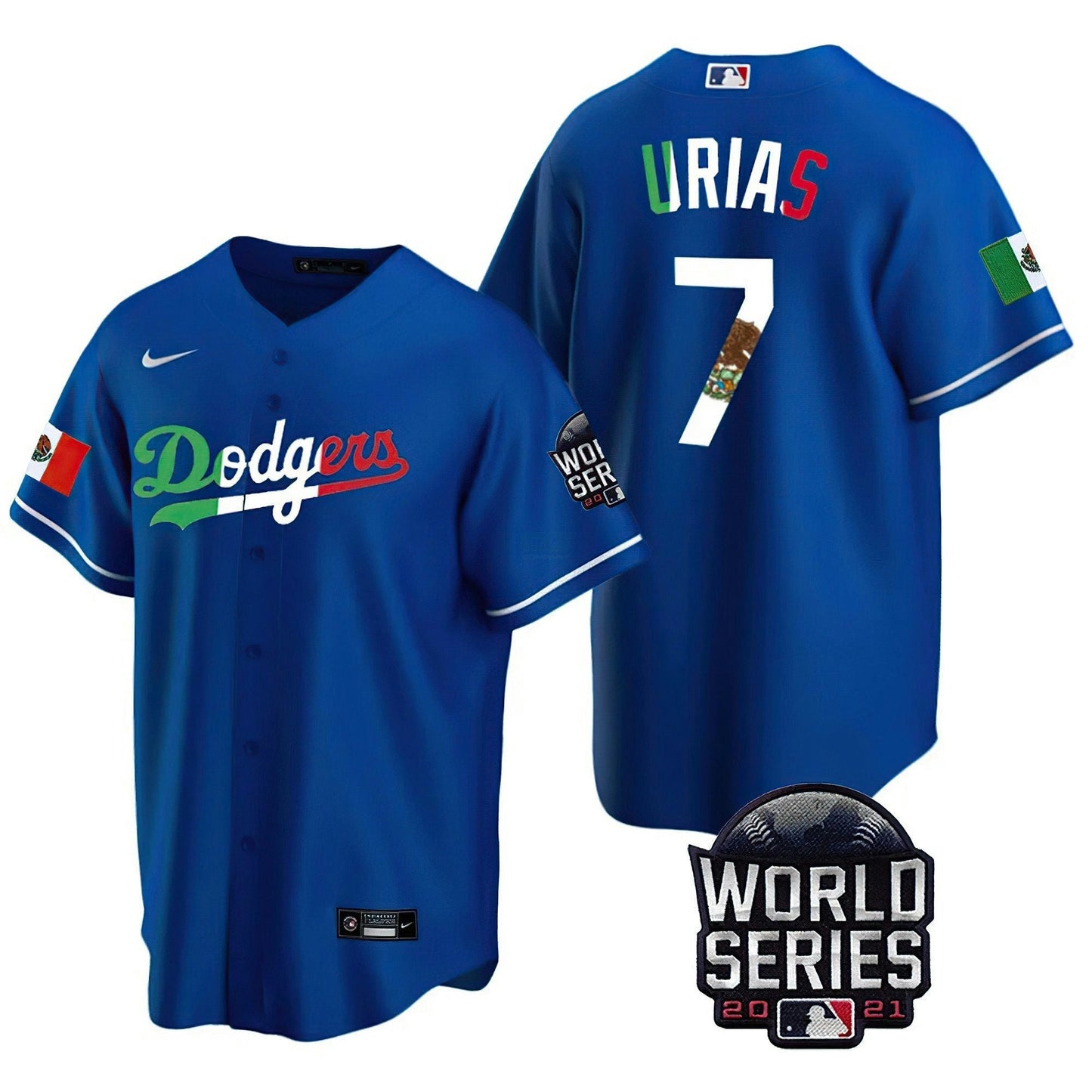 Camisa MLB Men’s Mexico World Series Patch Jersey
