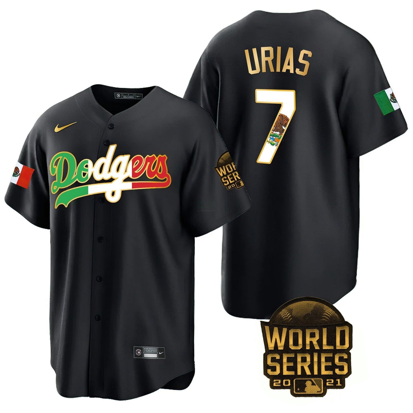 Camisa MLB Men’s Mexico World Series Patch Jersey