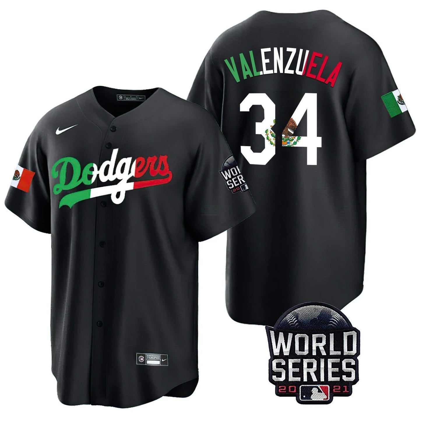 Camisa MLB Men’s Mexico World Series Patch Jersey