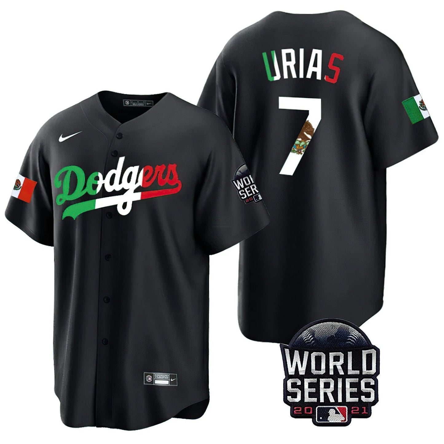 Camisa MLB Men’s Mexico World Series Patch Jersey