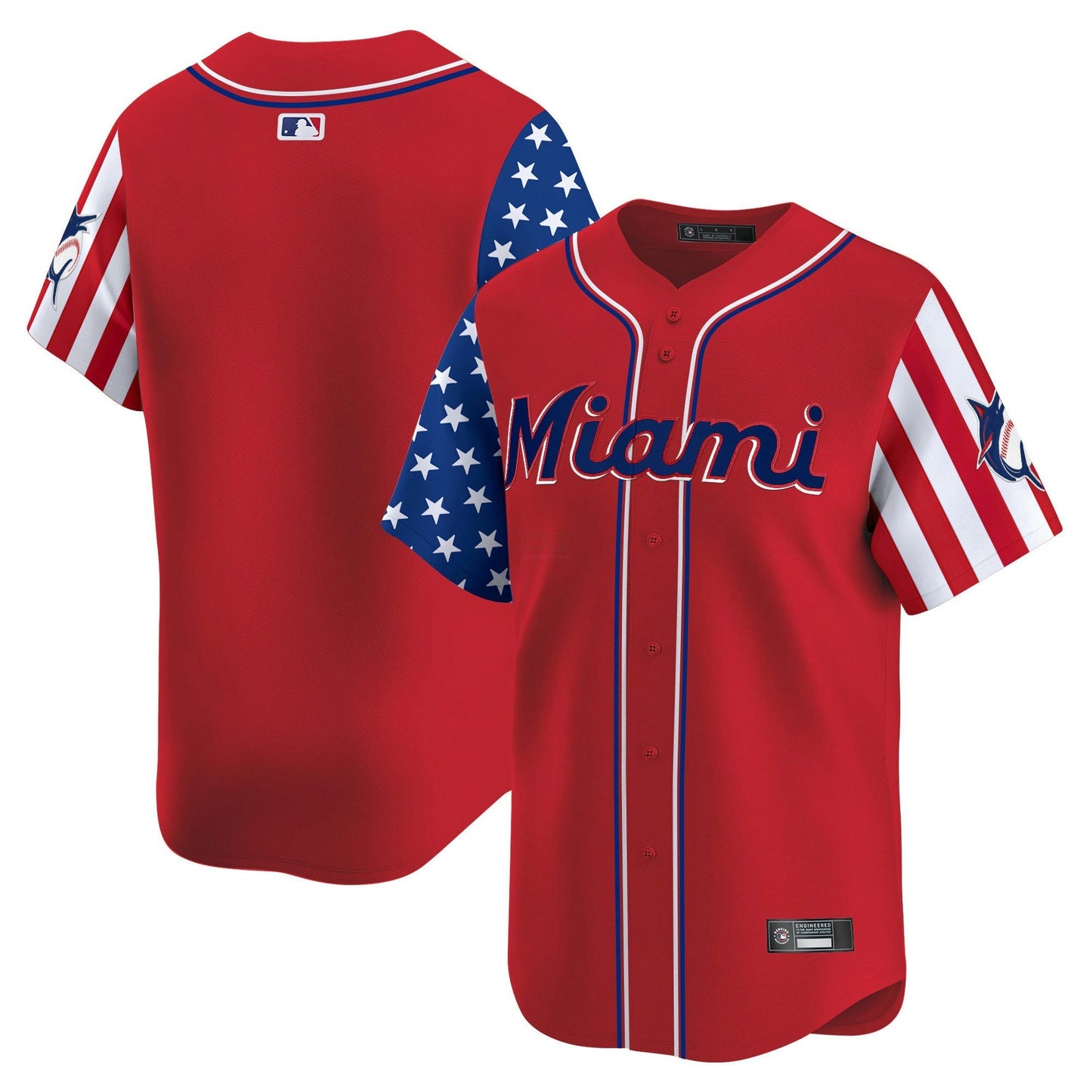 Camisa MLB Men’s Miami 2025 Independence Day Vapor Premier Limited Jersey
