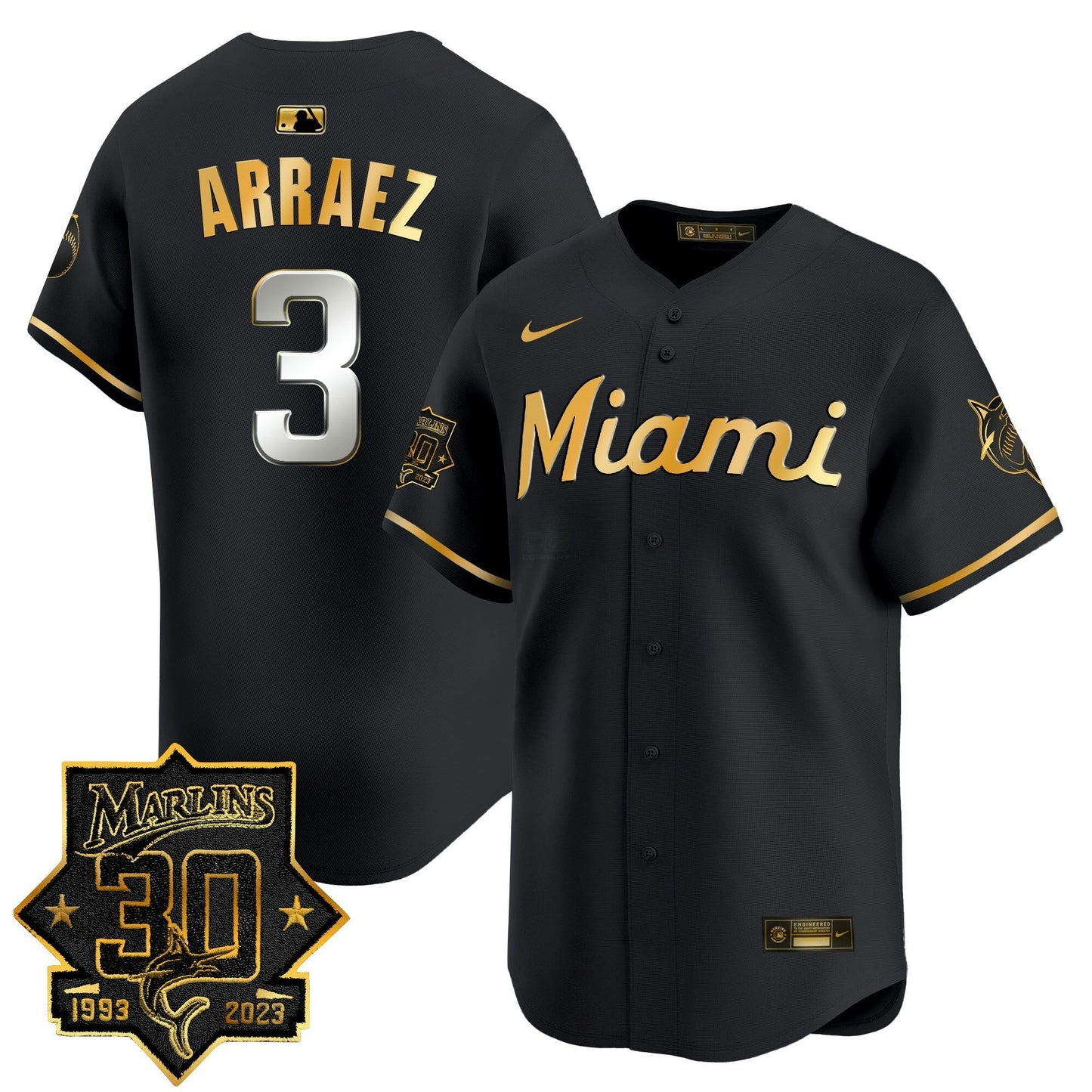 Camisa MLB Men’s Miami 30 Seasons Anniversary Patch Vapor Premier Limited Jersey