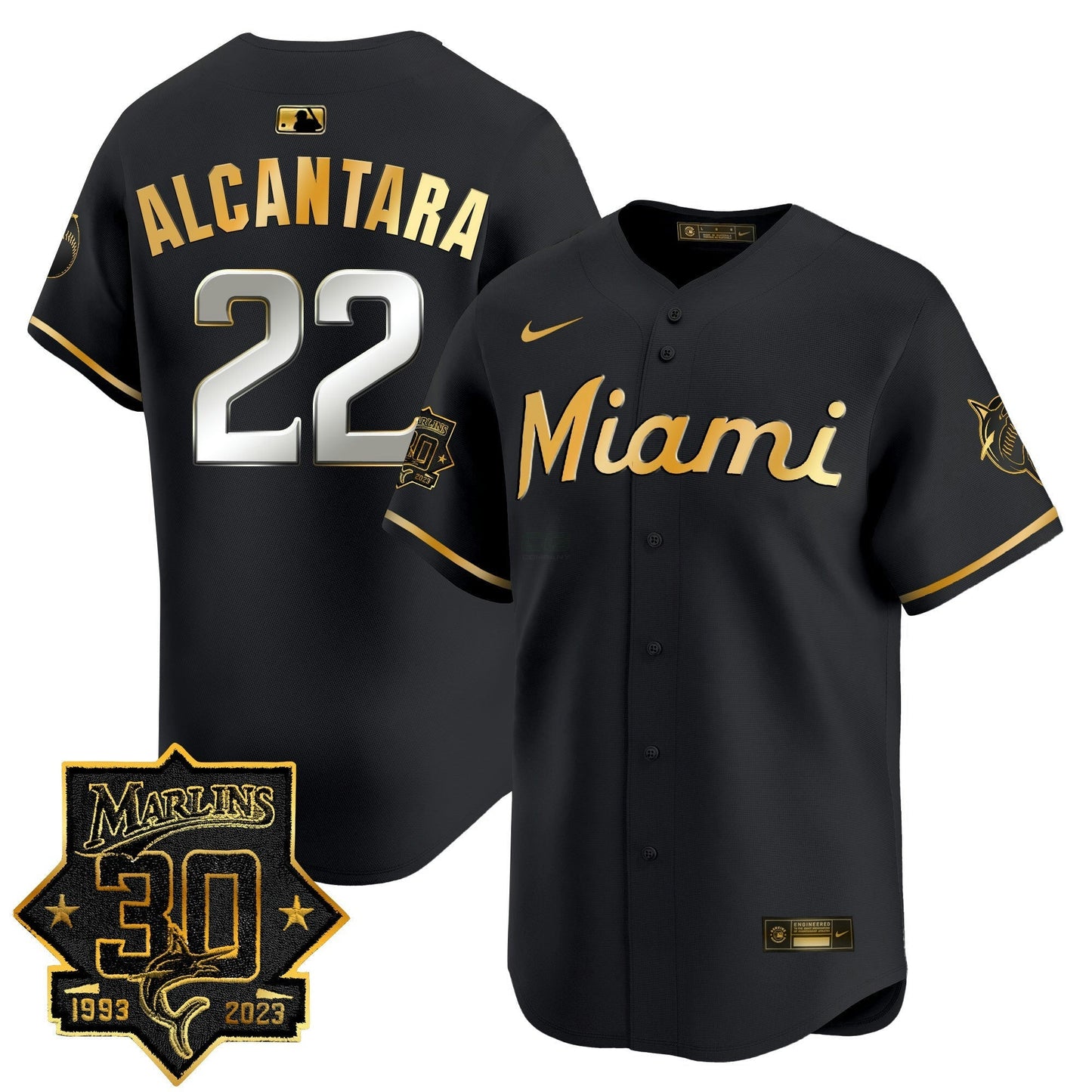 Camisa MLB Men’s Miami 30 Seasons Anniversary Patch Vapor Premier Limited Jersey