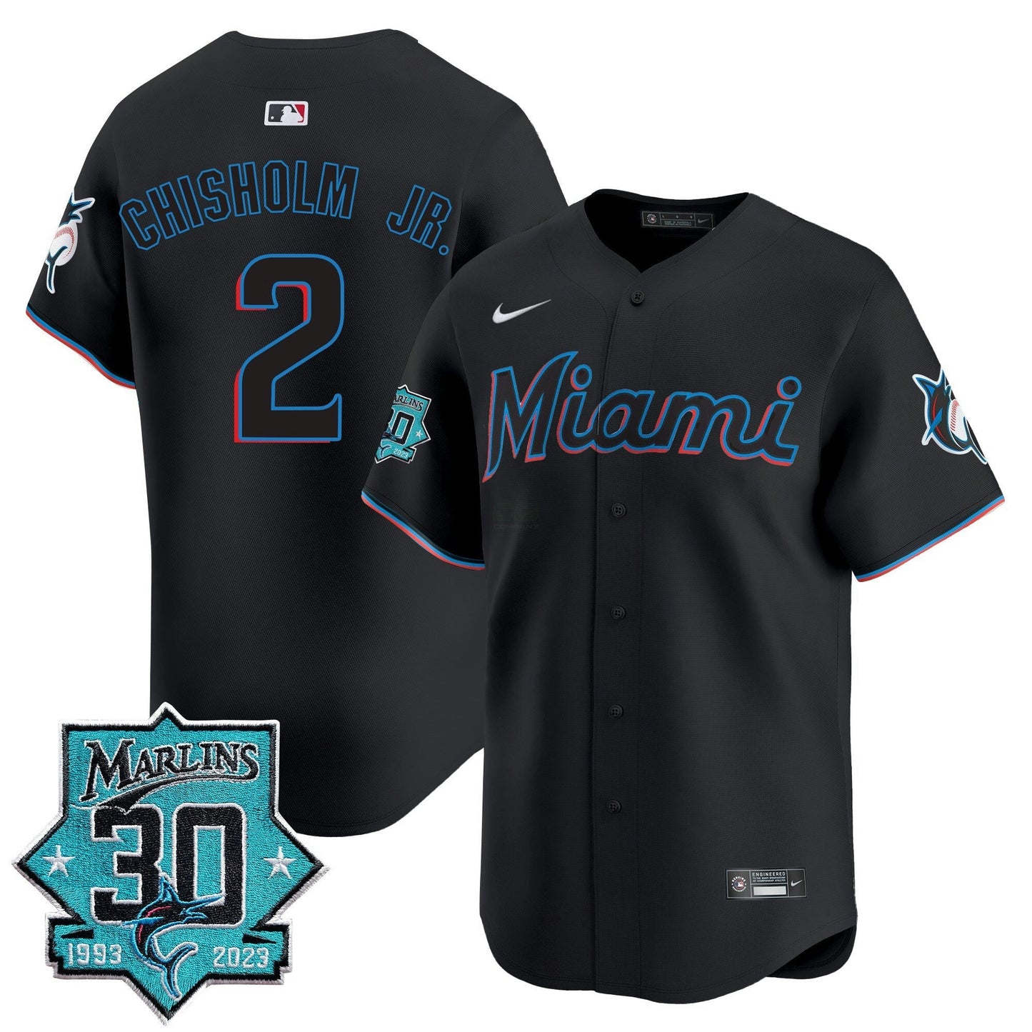 Camisa MLB Men’s Miami 30 Seasons Anniversary Patch Vapor Premier Limited Jersey