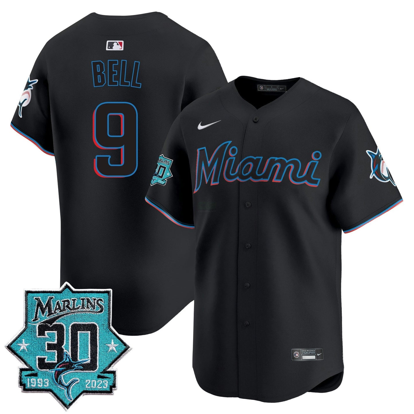Camisa MLB Men’s Miami 30 Seasons Anniversary Patch Vapor Premier Limited Jersey