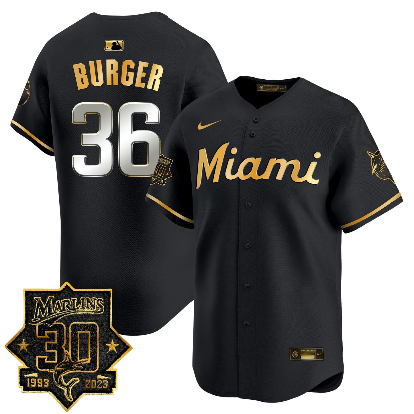 Camisa MLB Men’s Miami 30 Seasons Anniversary Patch Vapor Premier Limited Jersey