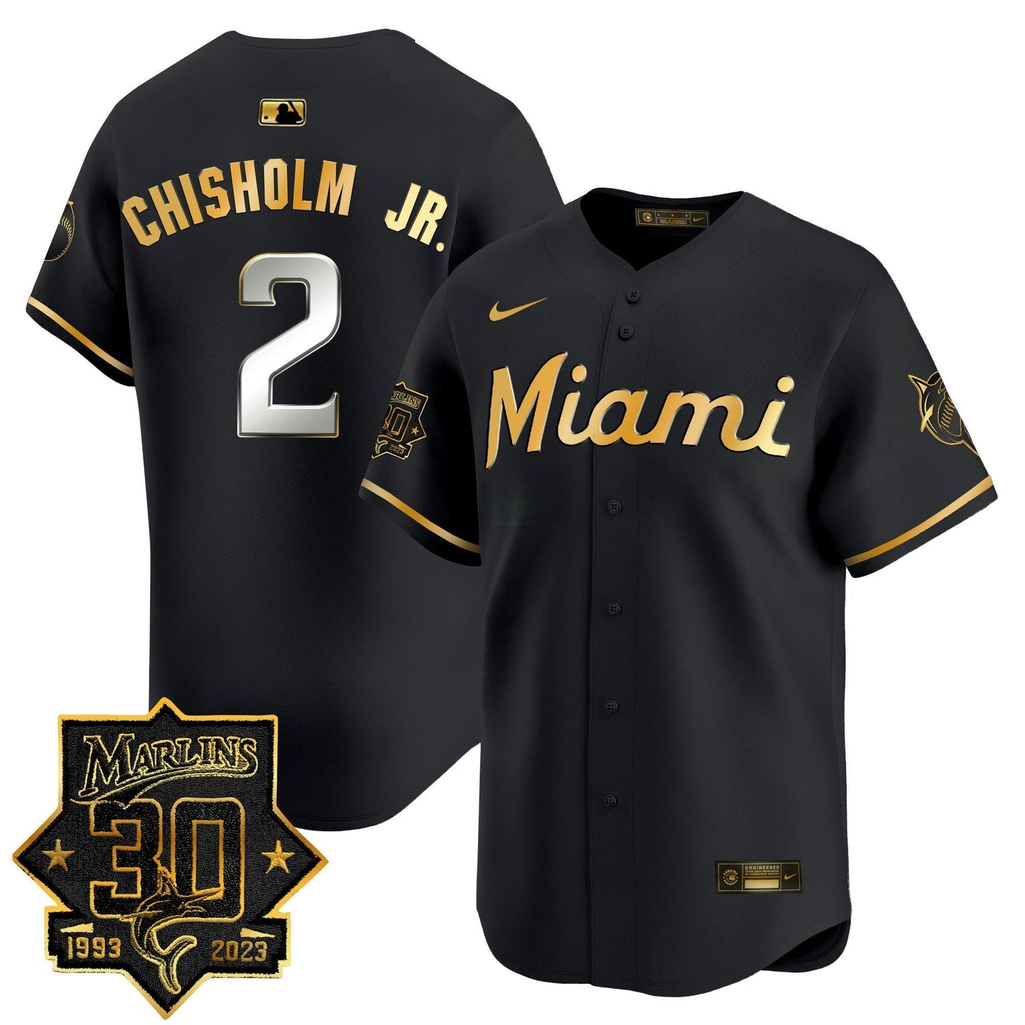 Camisa MLB Men’s Miami 30 Seasons Anniversary Patch Vapor Premier Limited Jersey