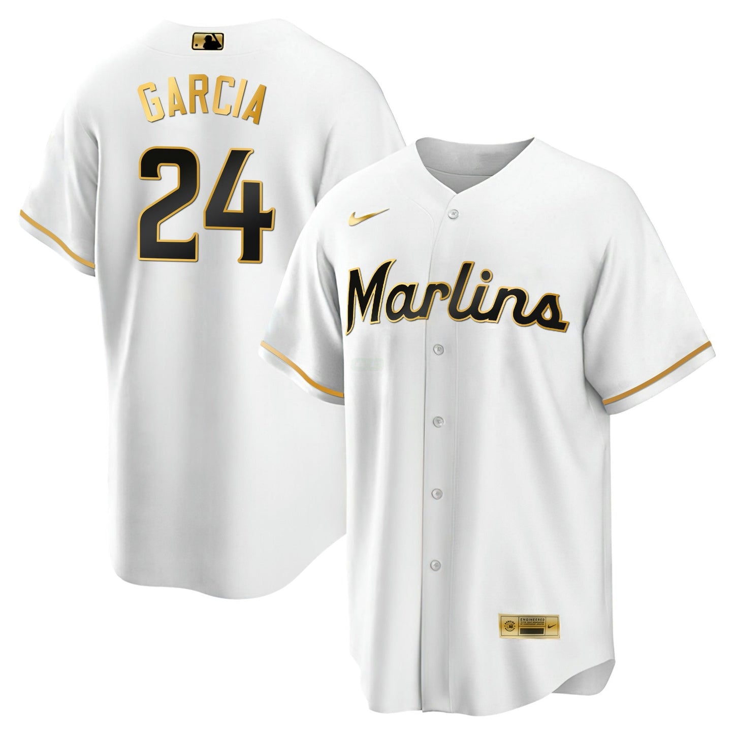 Camisa MLB Men’s Miami Black Limited & Dourada Jersey